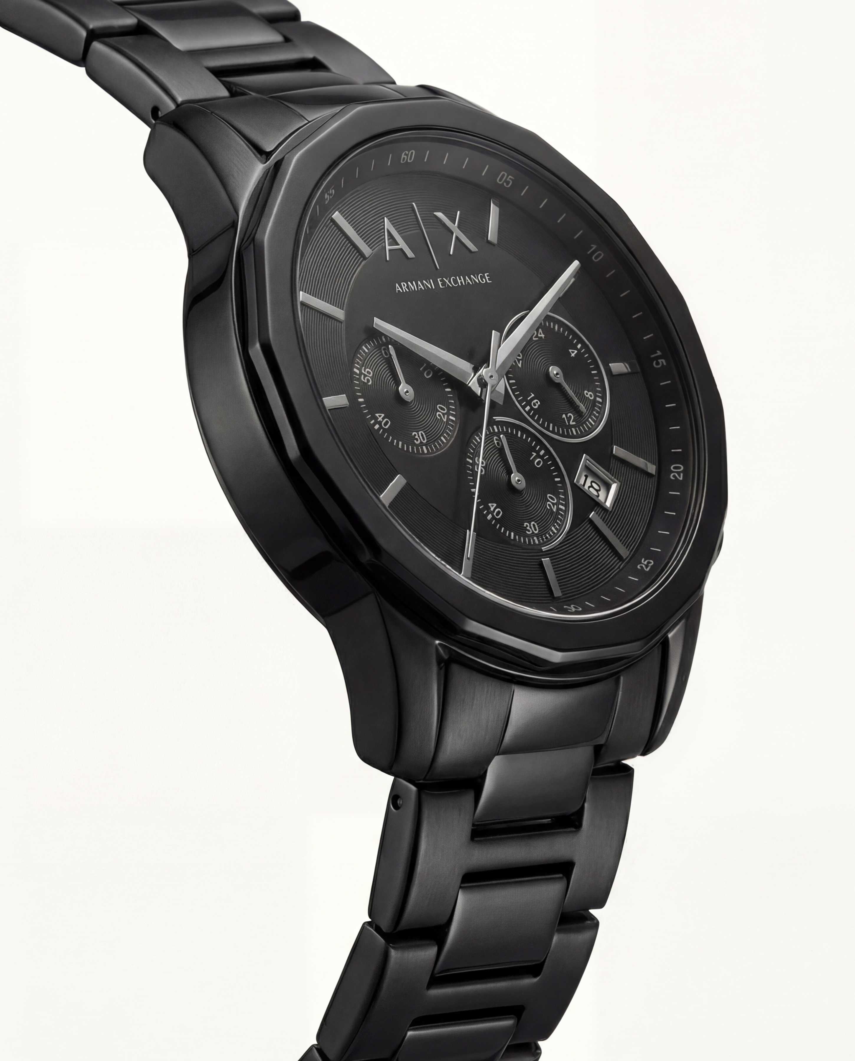 Centrix All-Black Chronograph Steel Watch
