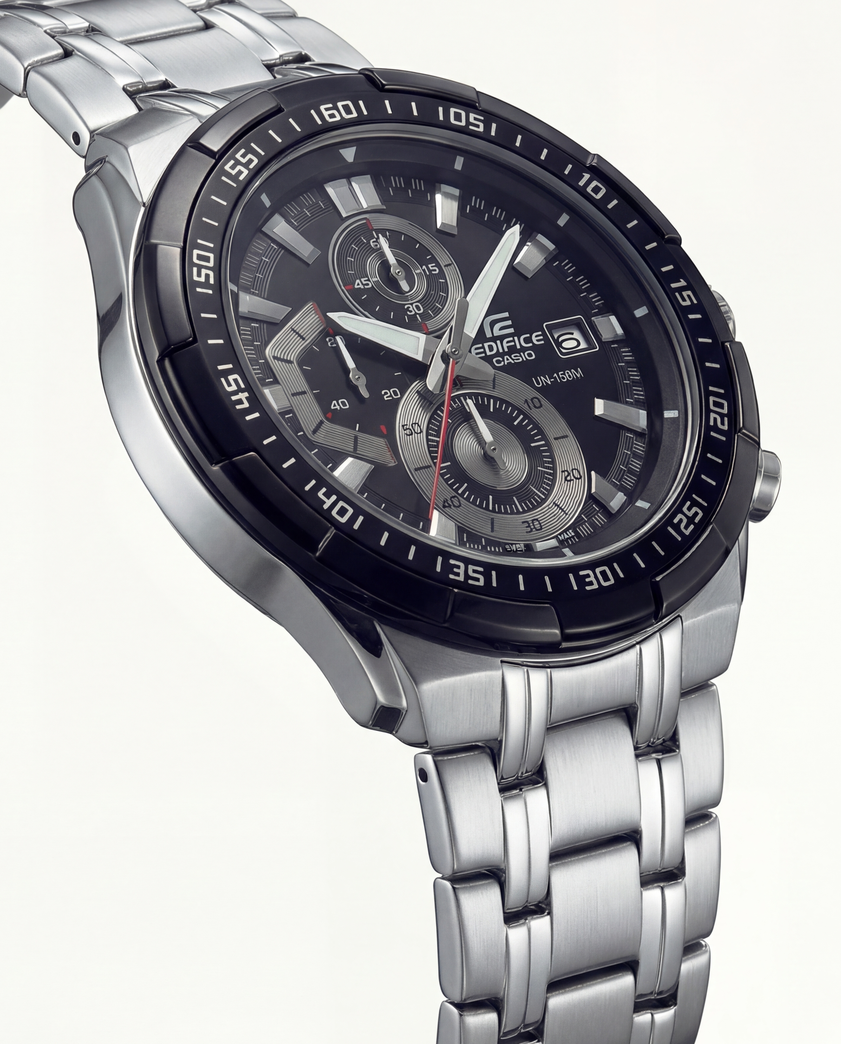 Steel Chronograph Black Dial Sport Men’s Watch