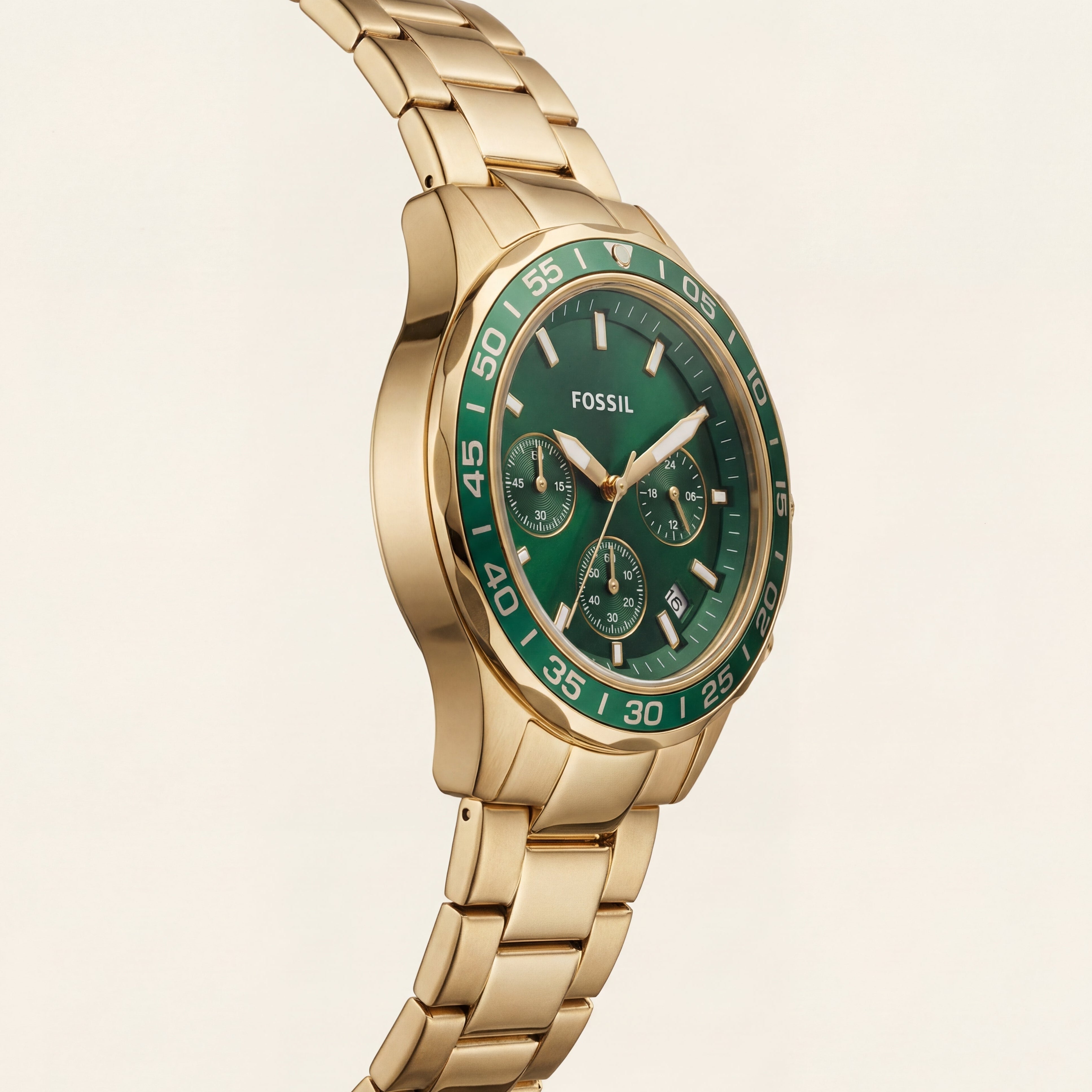 Emerald Gold Chronograph Men’s Watch