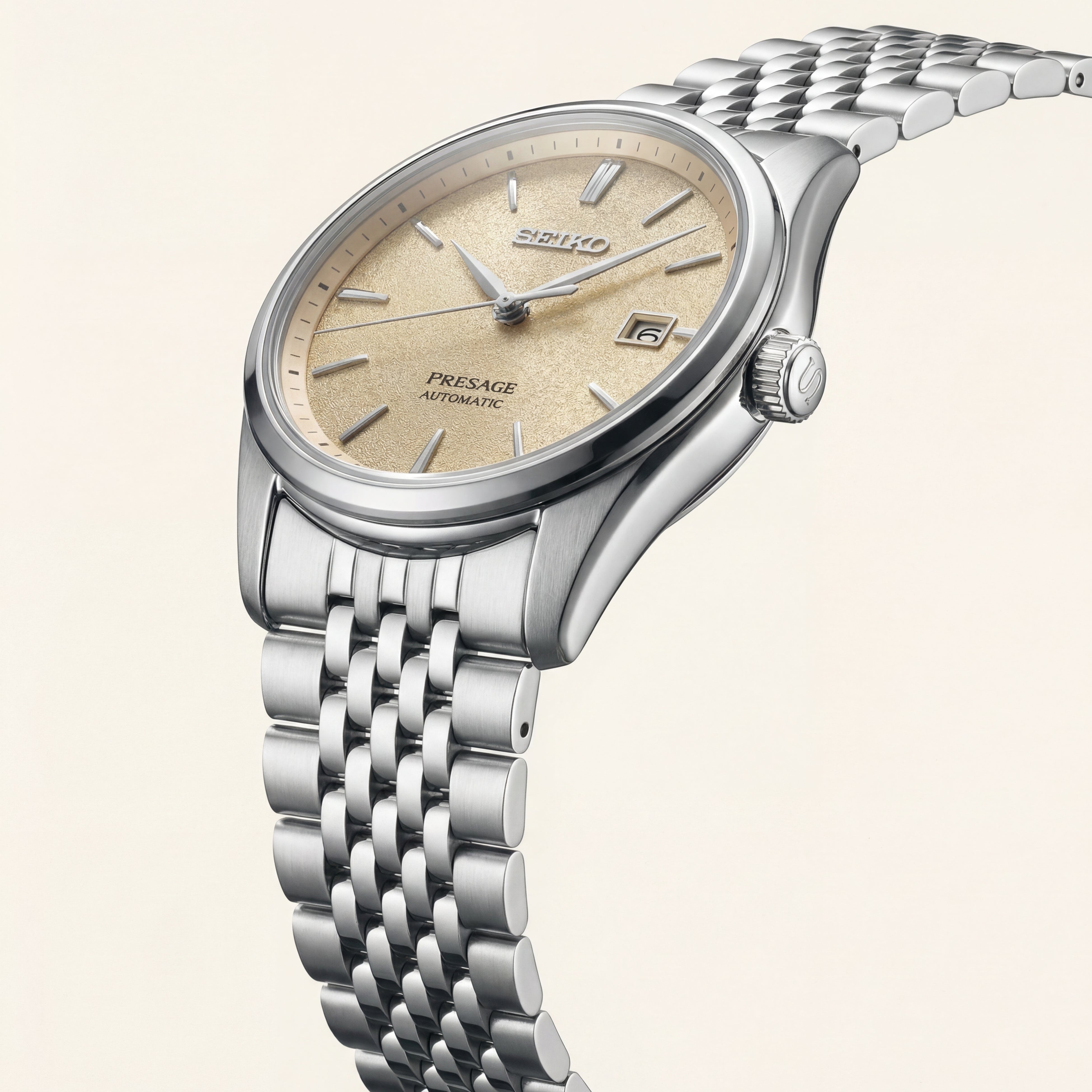 Champagne Textured Dial Automatic Classic Men’s Watch