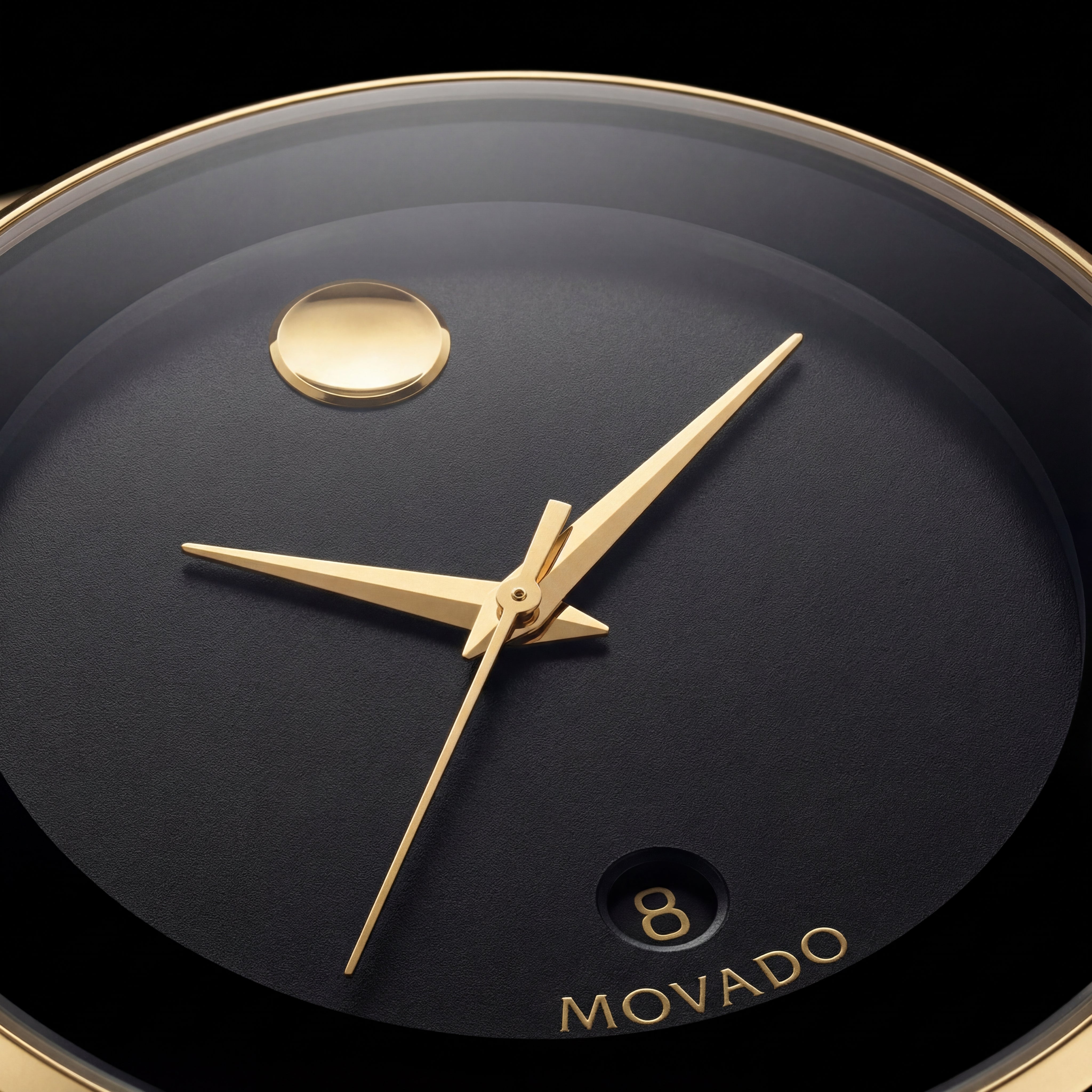 Royal Gold Black Minimalist Men’s Watch