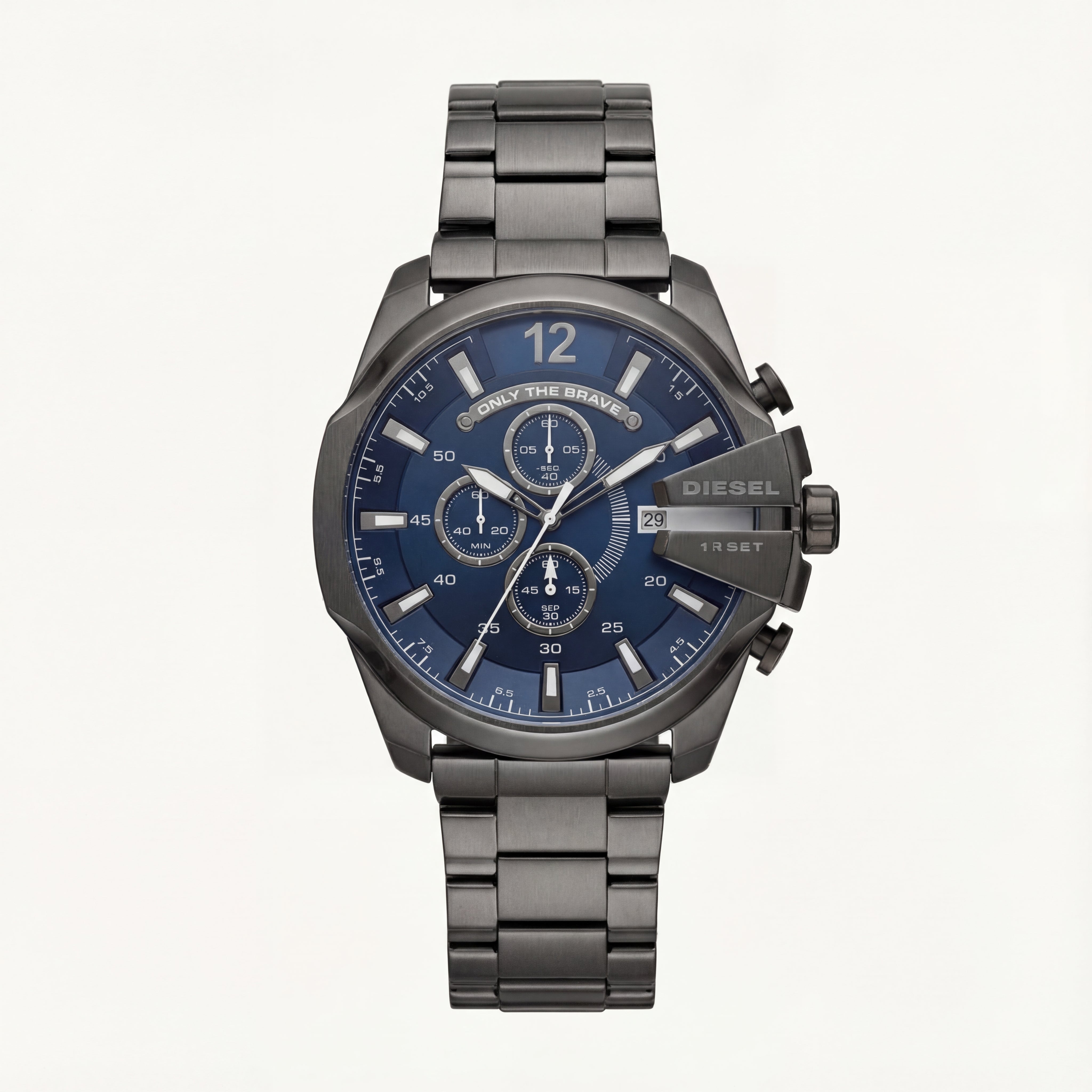 Midnight Blue Steel Chronograph Men’s Watch