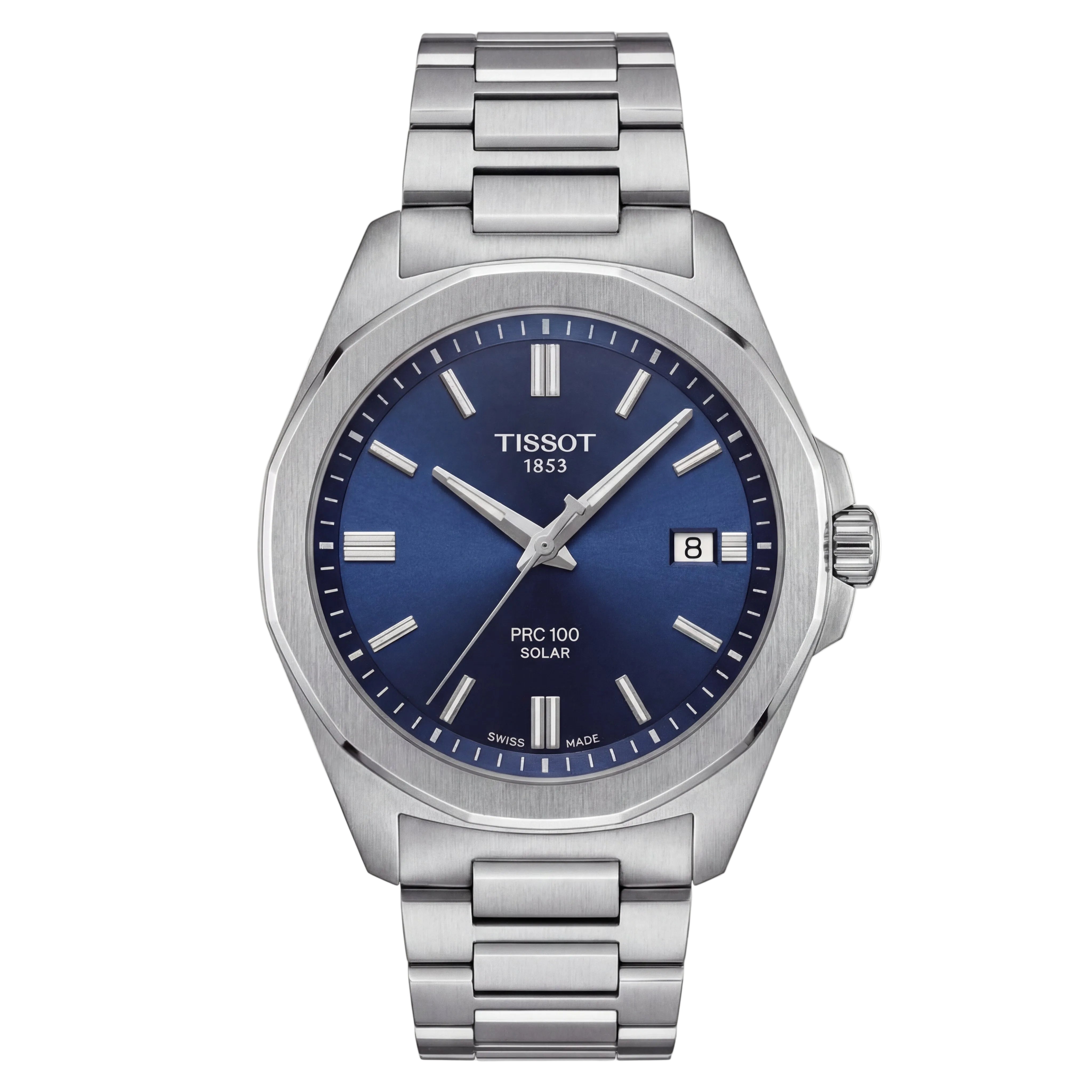 Deep Blue Solar Quartz Stainless Steel Everyday Watch