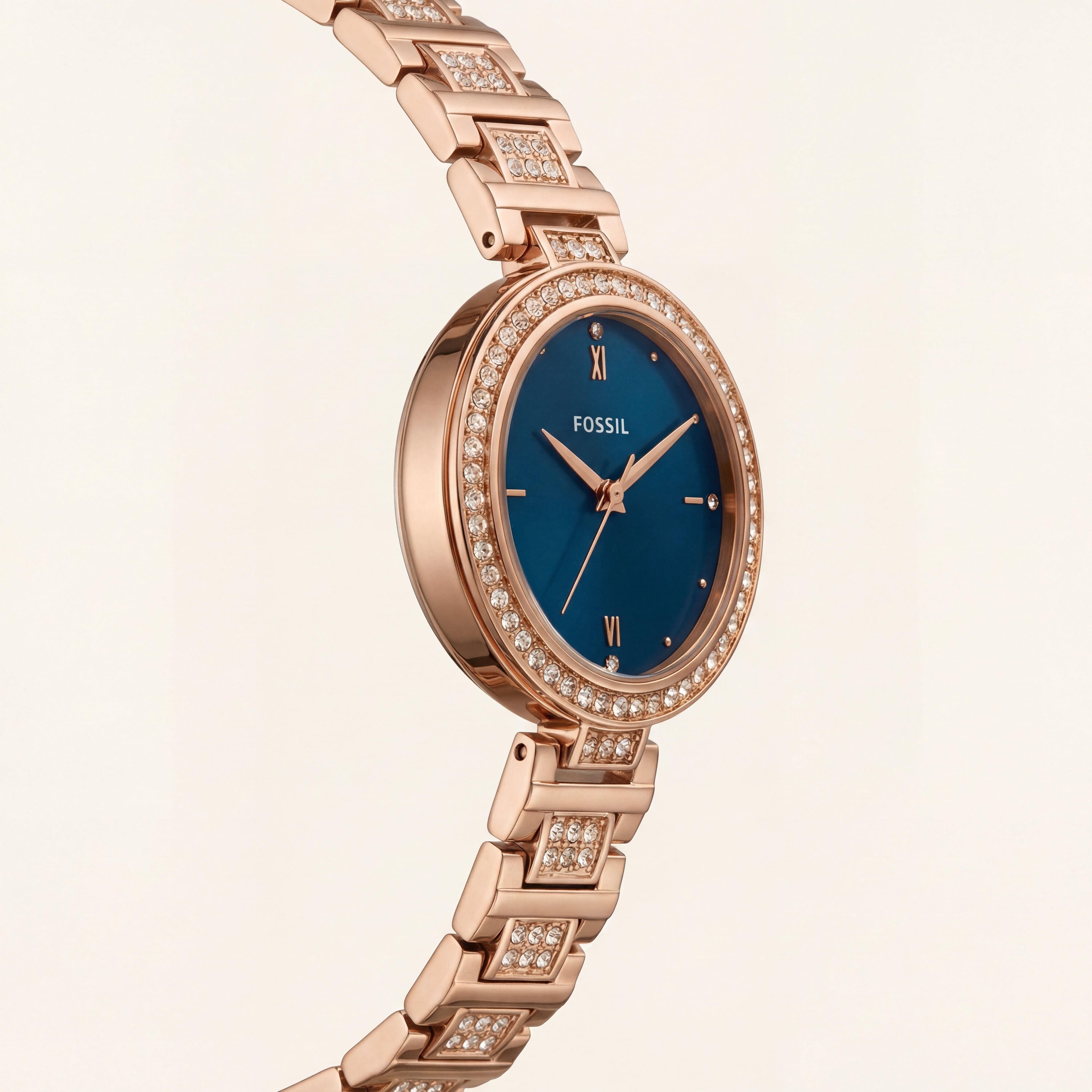 Royal Sapphire Crystal Watch – Rose Gold Luxe Edition