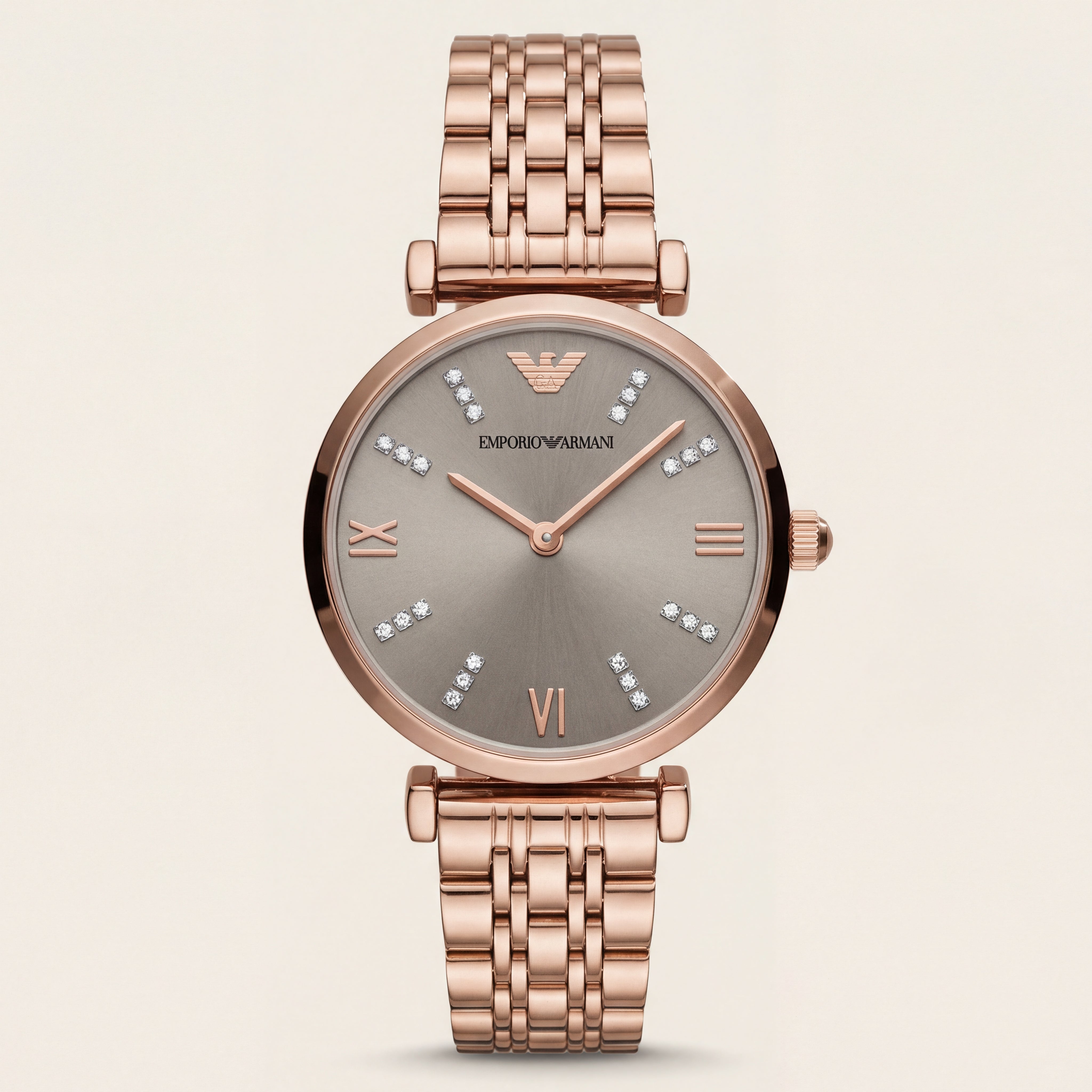 Rose Aura Crystal Watch – Full Rose Gold Edition