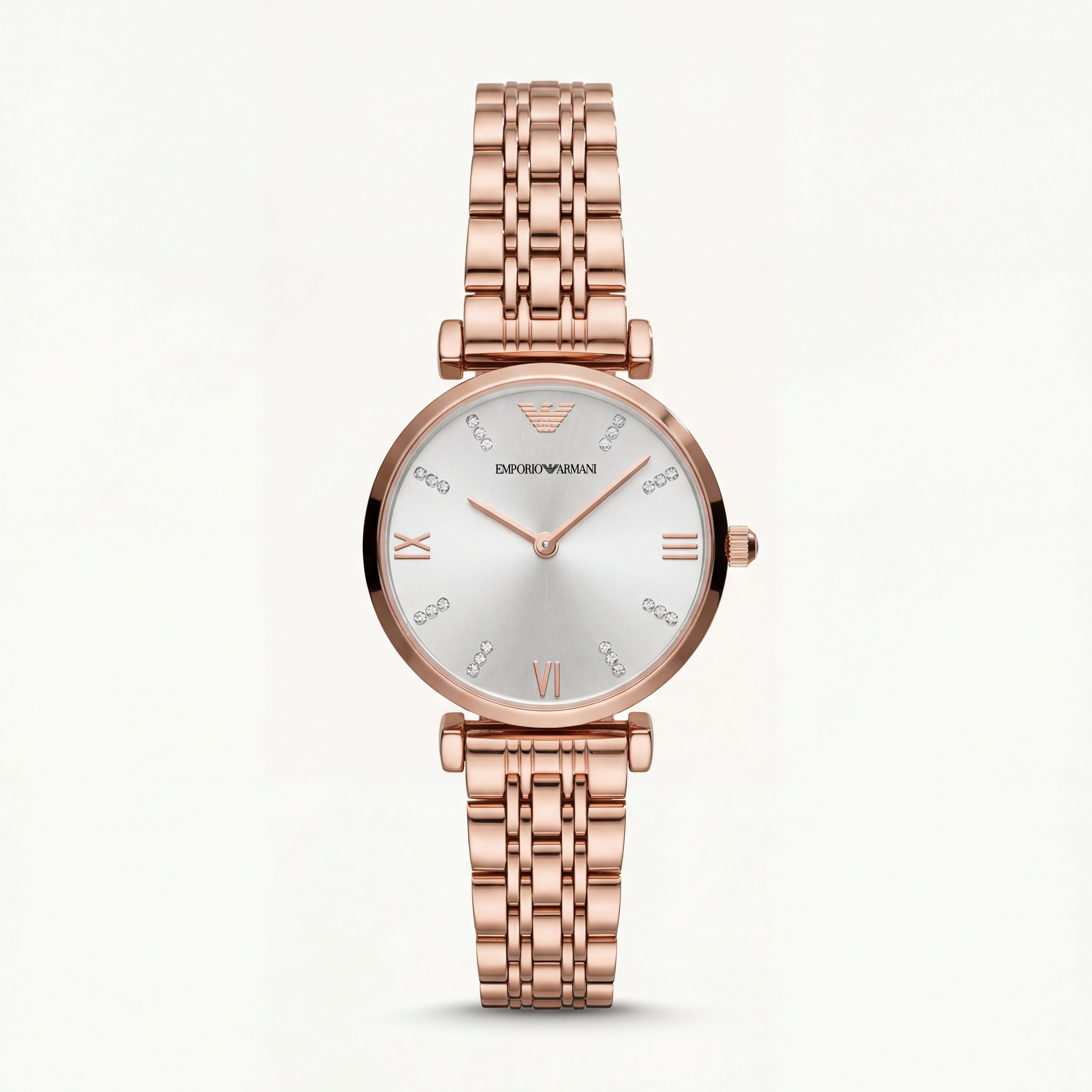 Rose Lumière Crystal Watch – Full Rose Gold Edition