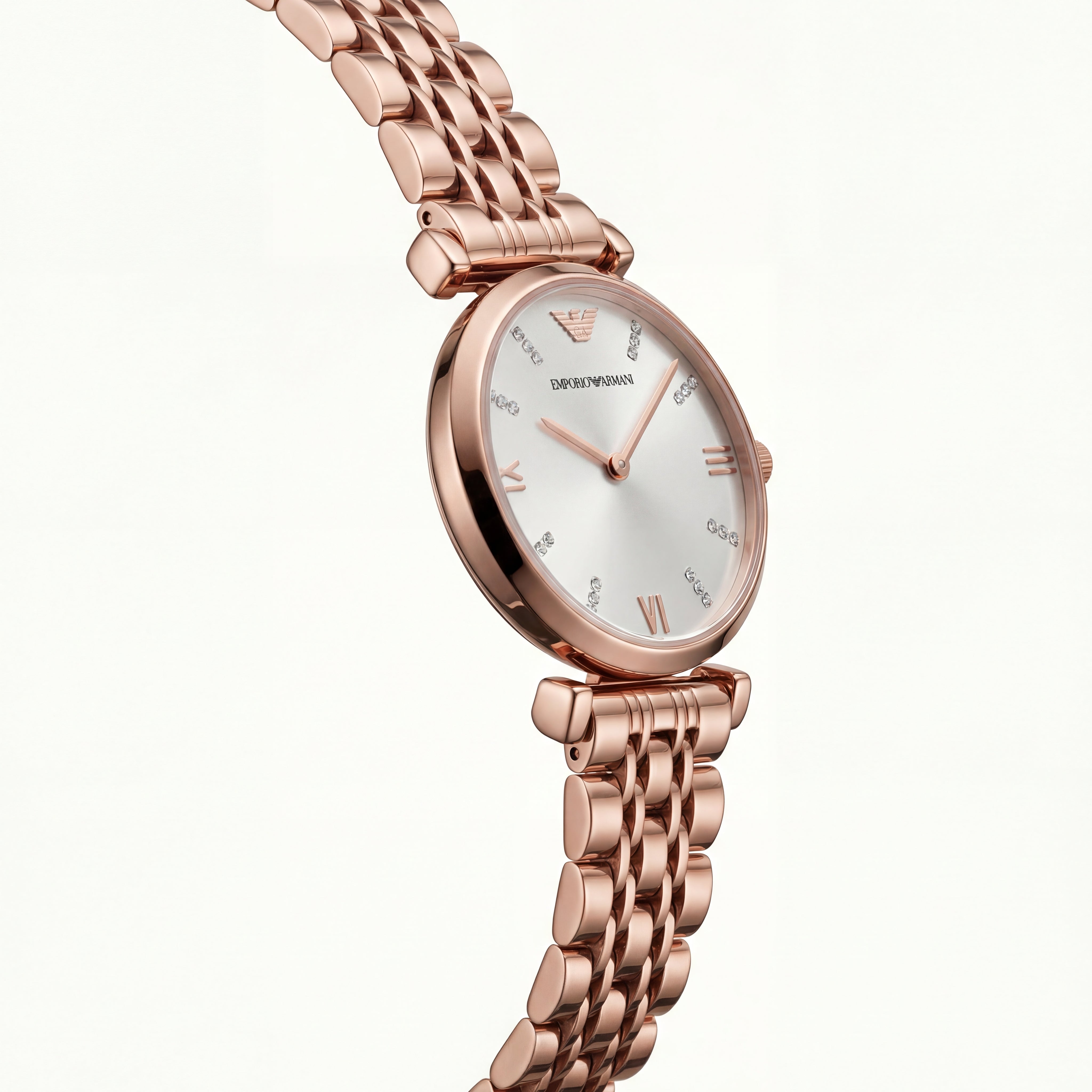 Rose Lumière Crystal Watch – Full Rose Gold Edition