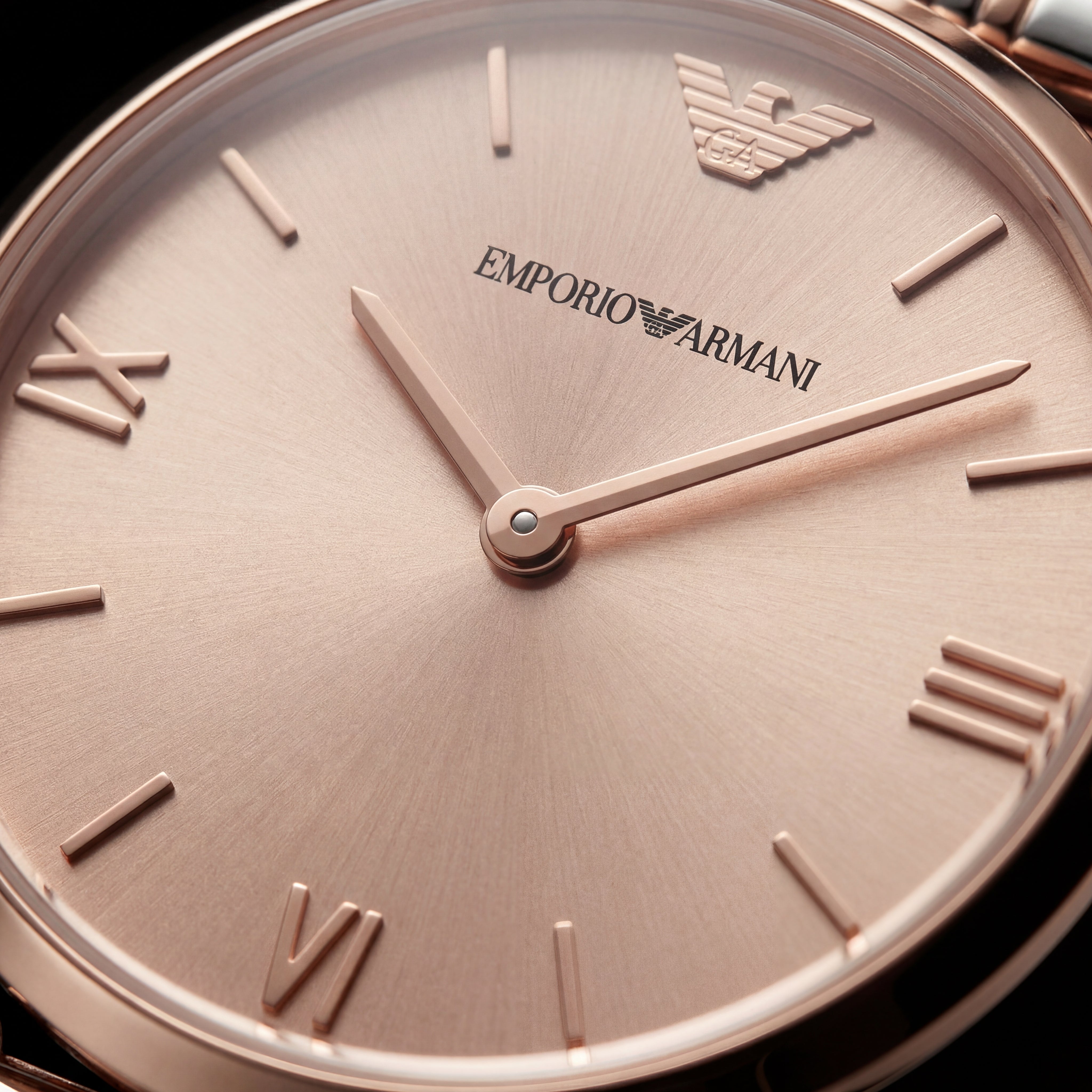 Blush Harmony Minimal Watch – Two-Tone Rose Edition