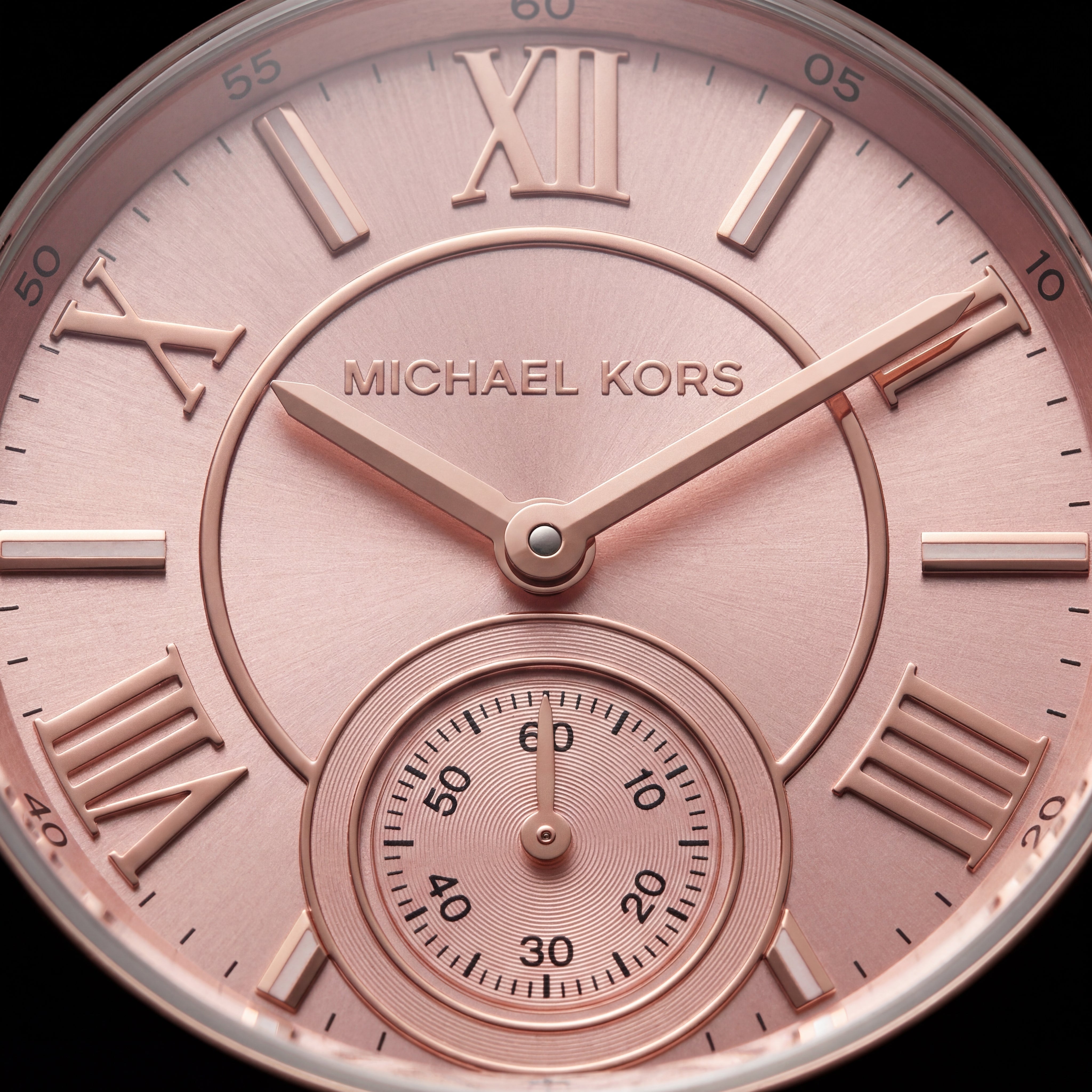 Blush Harmony Crystal Watch – Two-Tone Luxe Edition