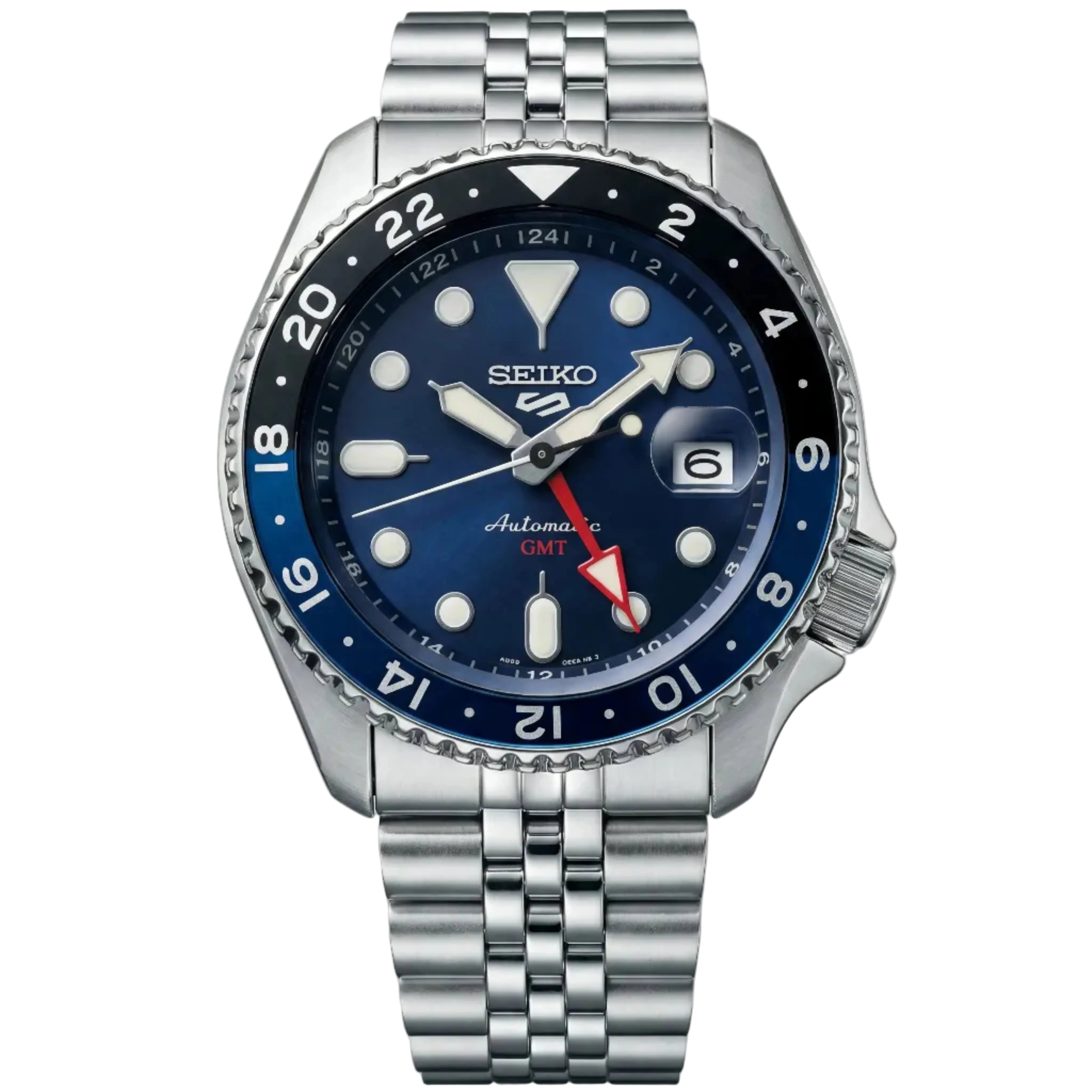 Ocean Blue GMT Steel Watch