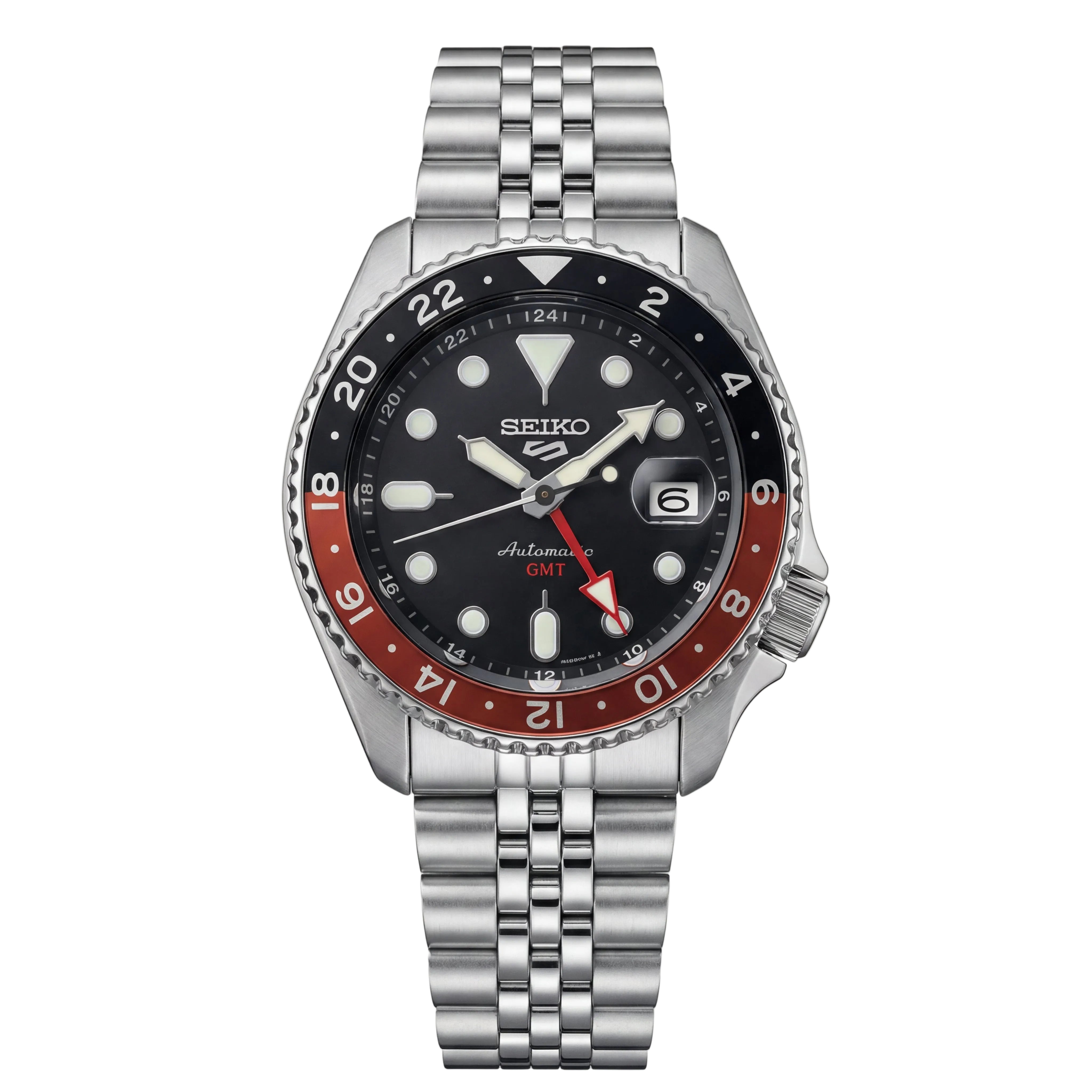 Midnight Black Dual-Tone GMT Steel Watch