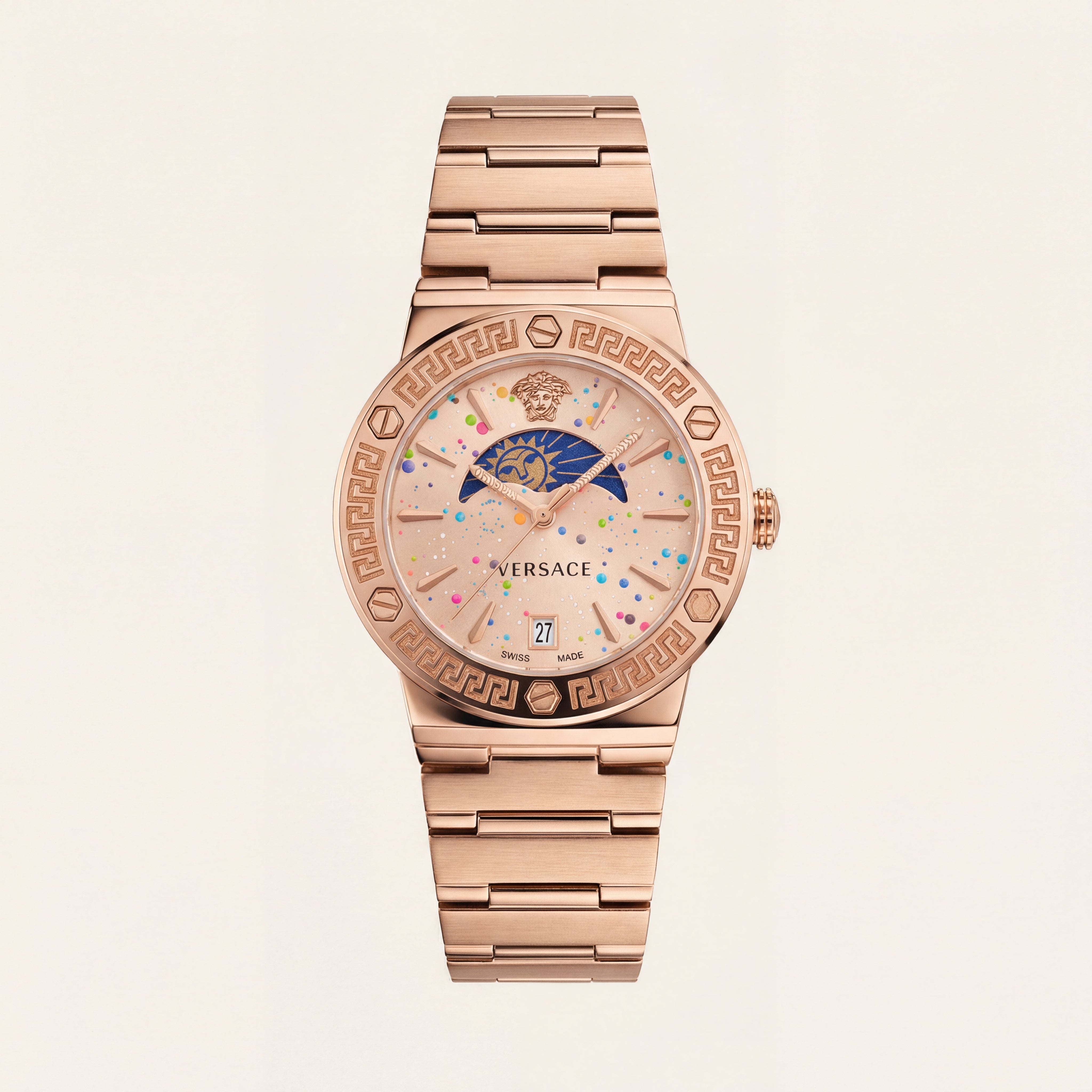 Medusa Champagne Rose Gold Watch – Celestial Confetti Edition