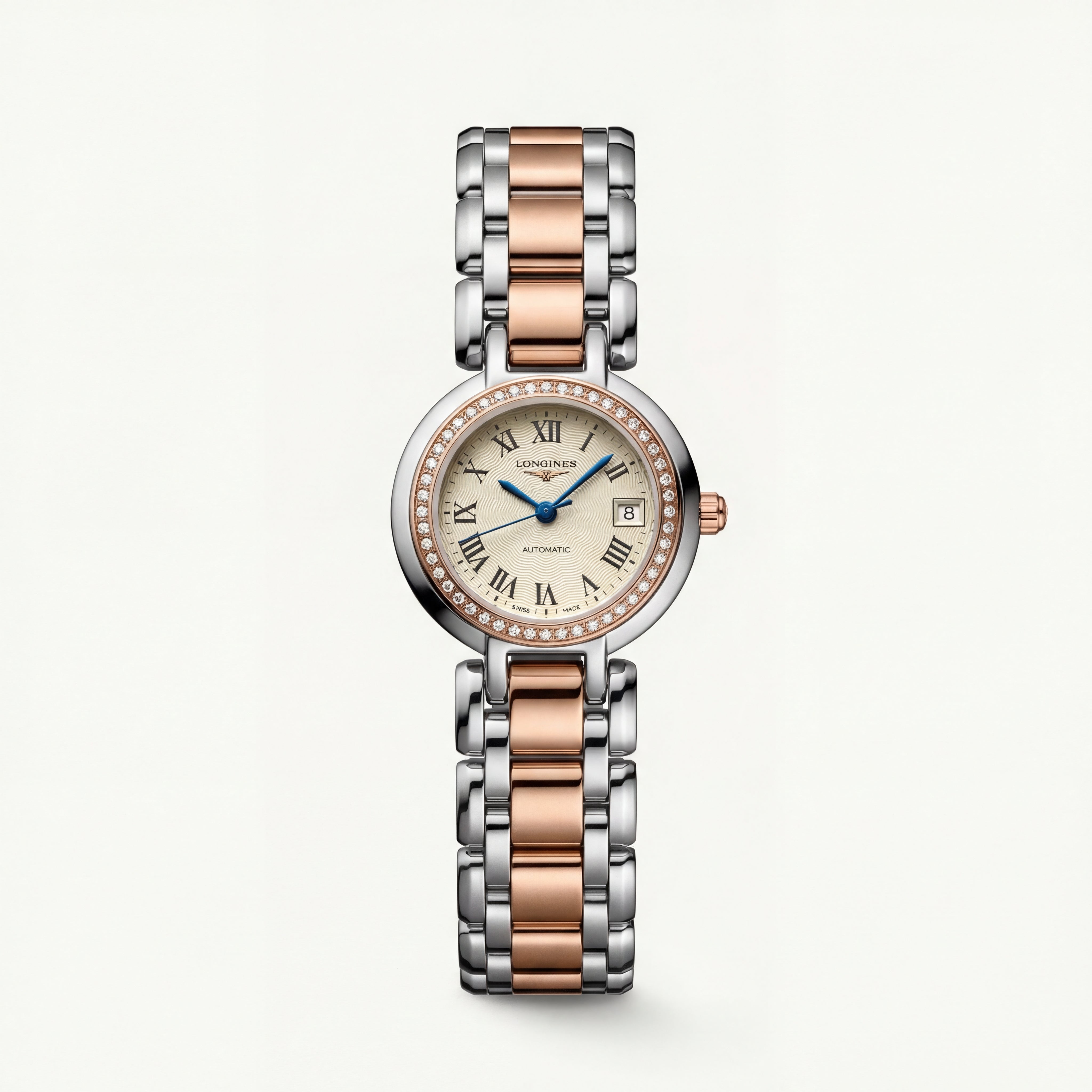 Two-Tone Diamond Bezel Watch – Heritage Roman Automatic Edition