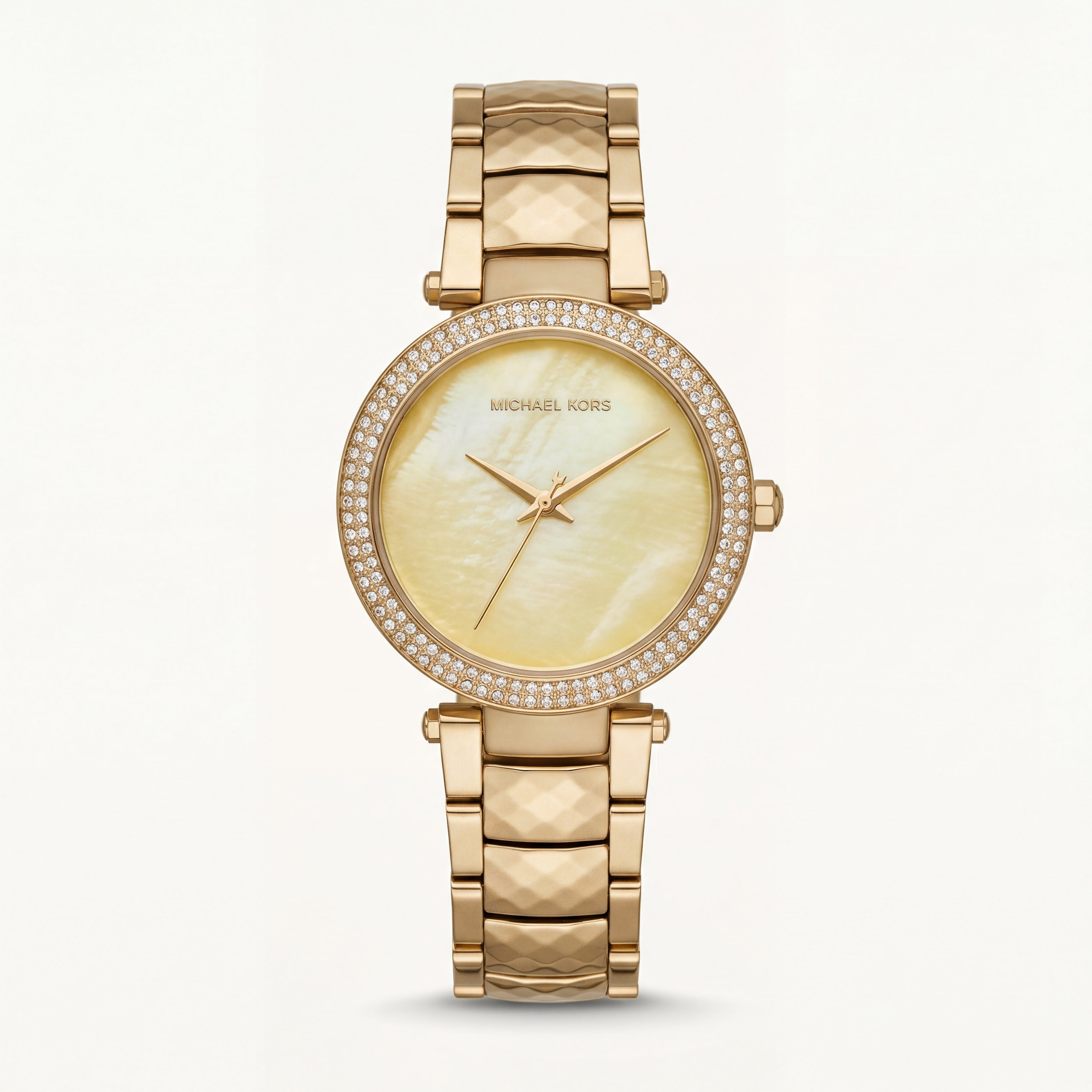 Golden Pearl Crystal Watch – Full Gold Luxe Edition