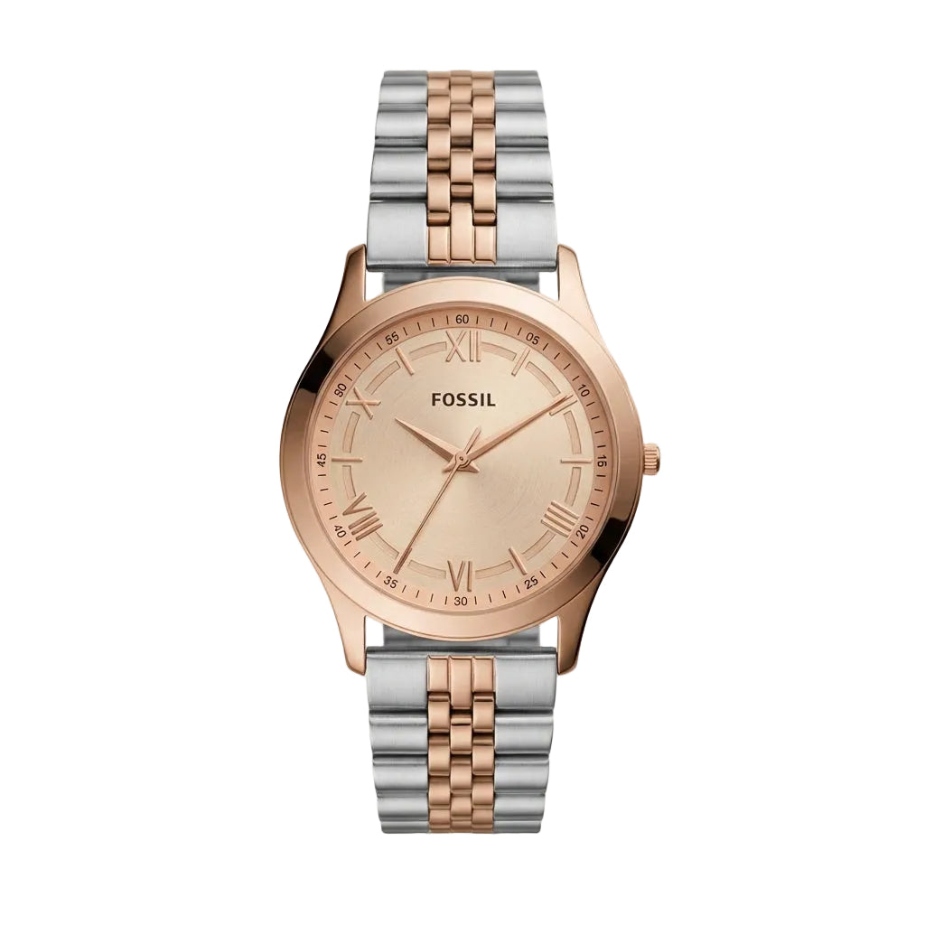 Two-Tone Rose Gold Champagne Dial Classic Quartz Watch