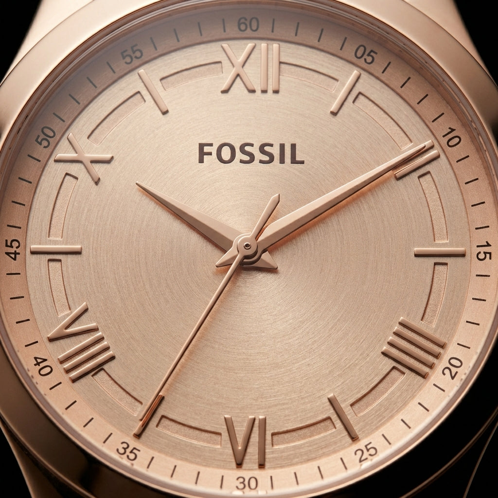 Two-Tone Rose Gold Champagne Dial Classic Quartz Watch