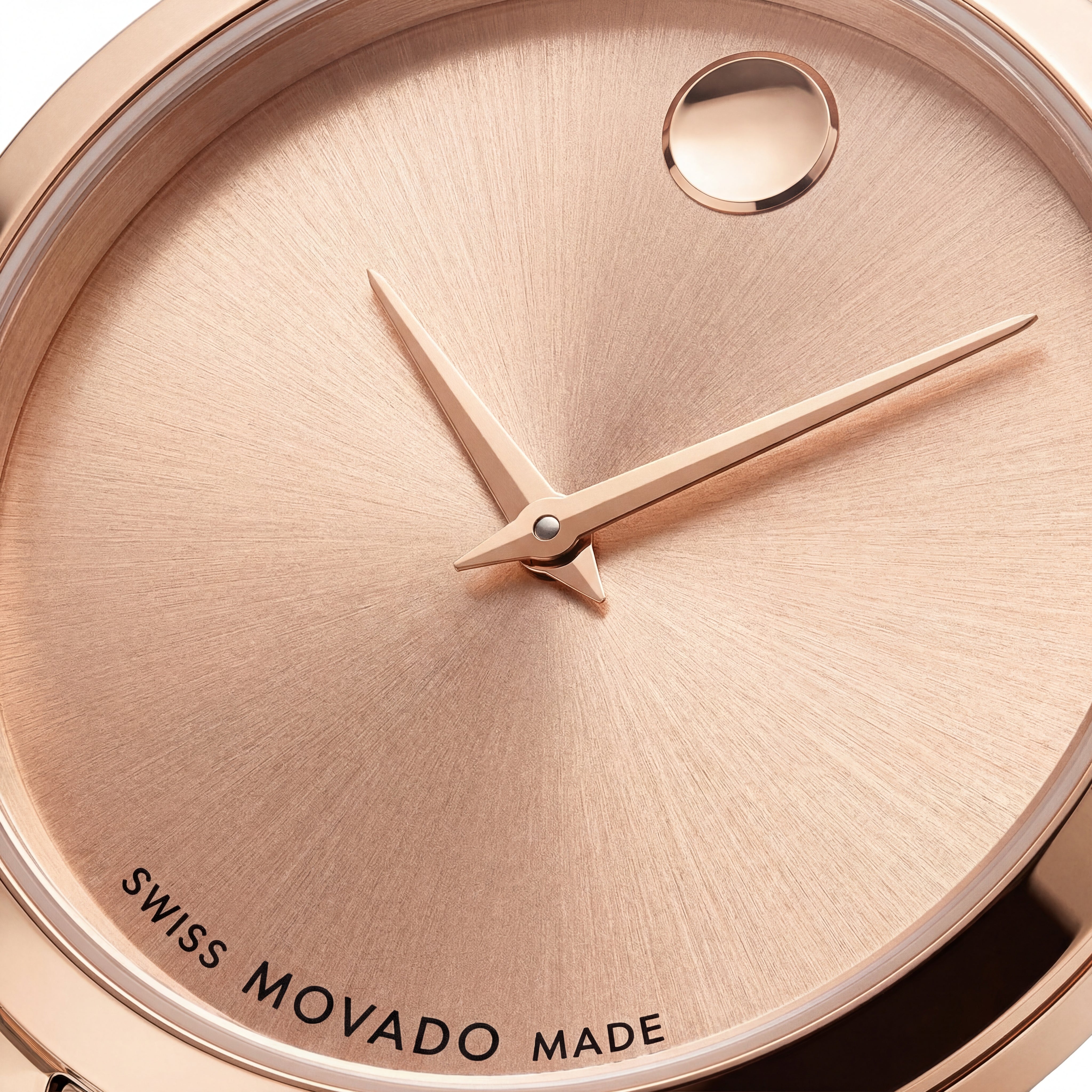 Two-Tone Steel & Rose Gold Minimalist Champagne Sunray Dial Luxury Bracelet Watch – Women