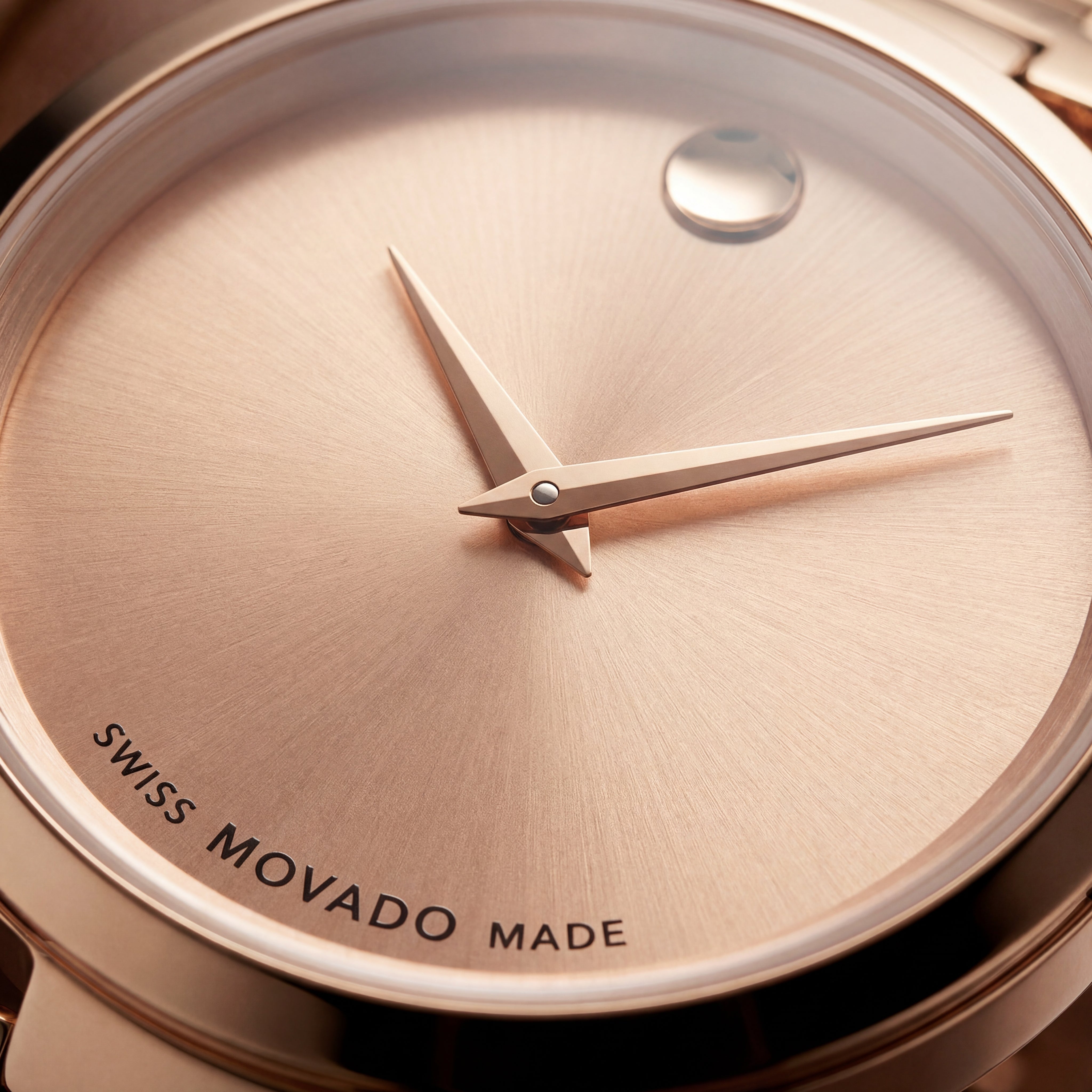 Rose Gold Minimalist Champagne Sunray Dial Luxury Bracelet Watch – Women