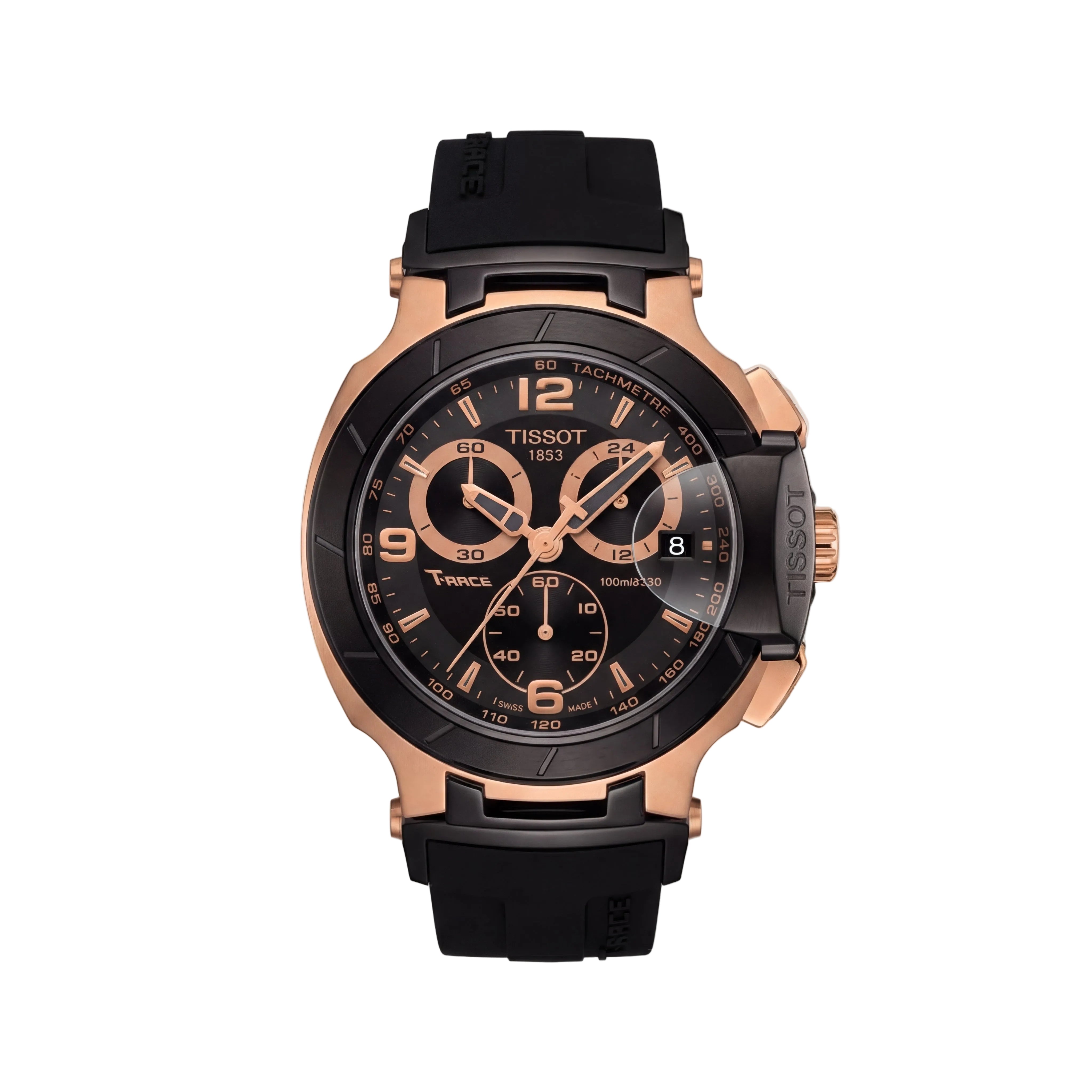 Elite Rose Gold Black Racing Chronograph Men’s Watch