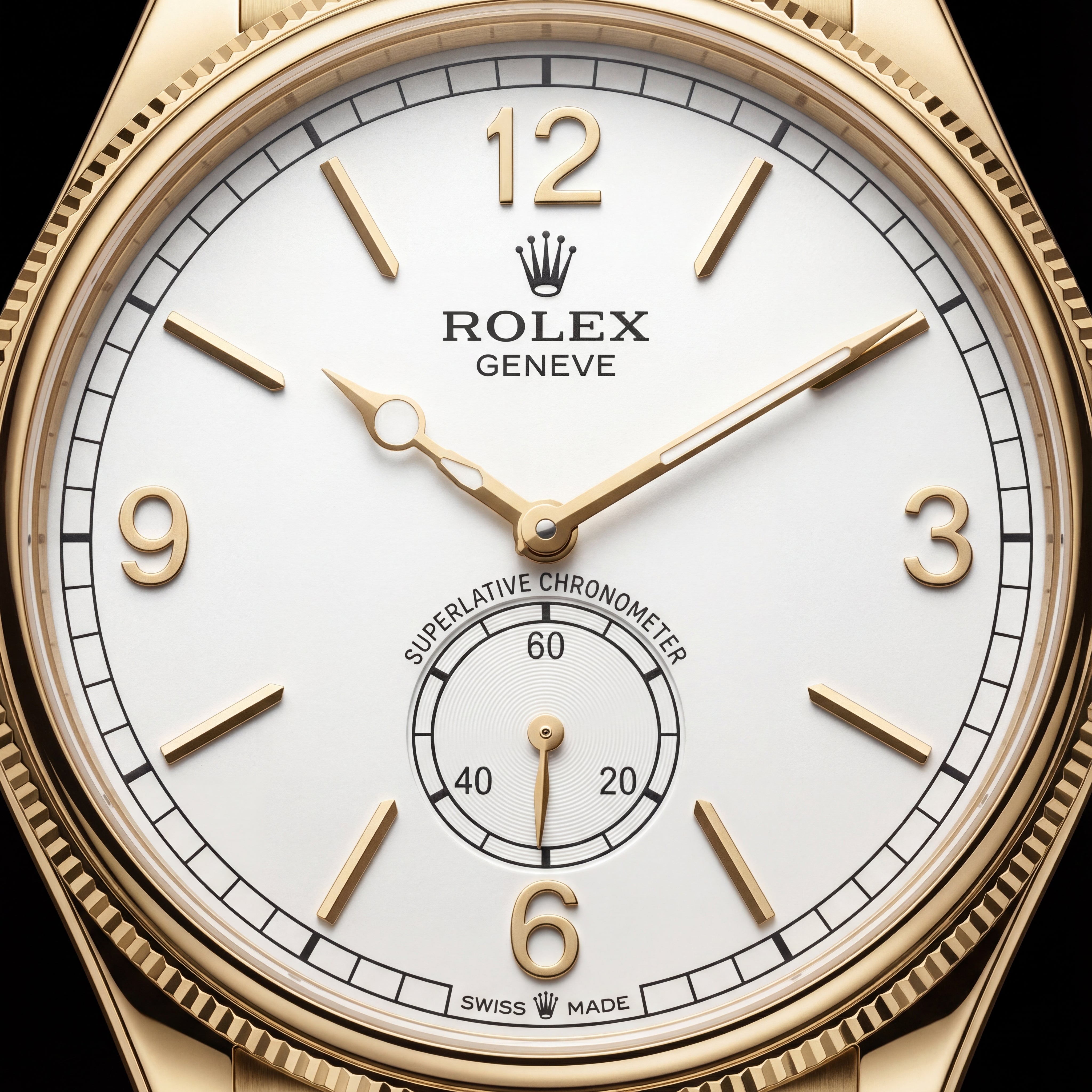 R0LEX Heritage Gold Small Seconds Watch