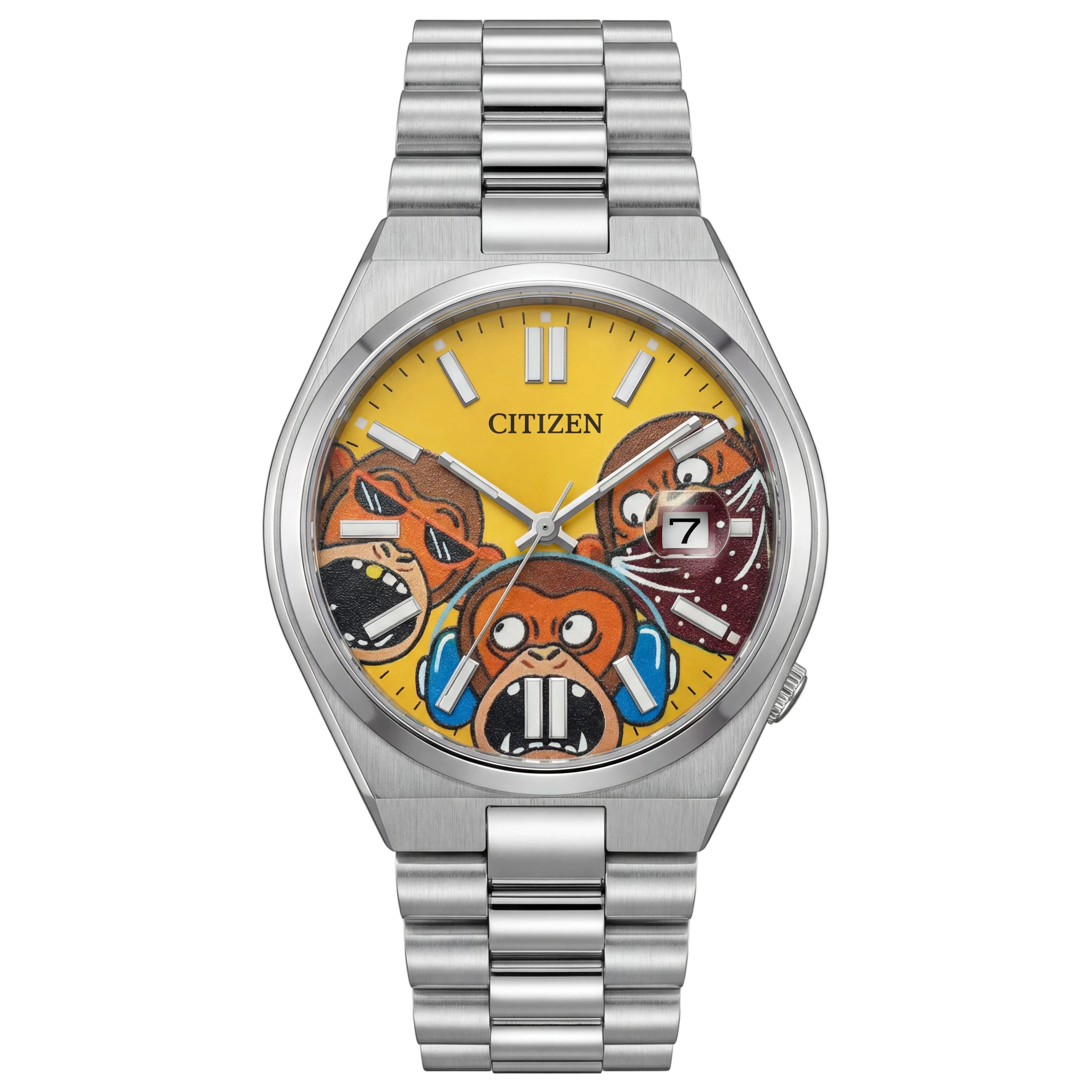 Wise Faces Concept Art Dial Silver Watch