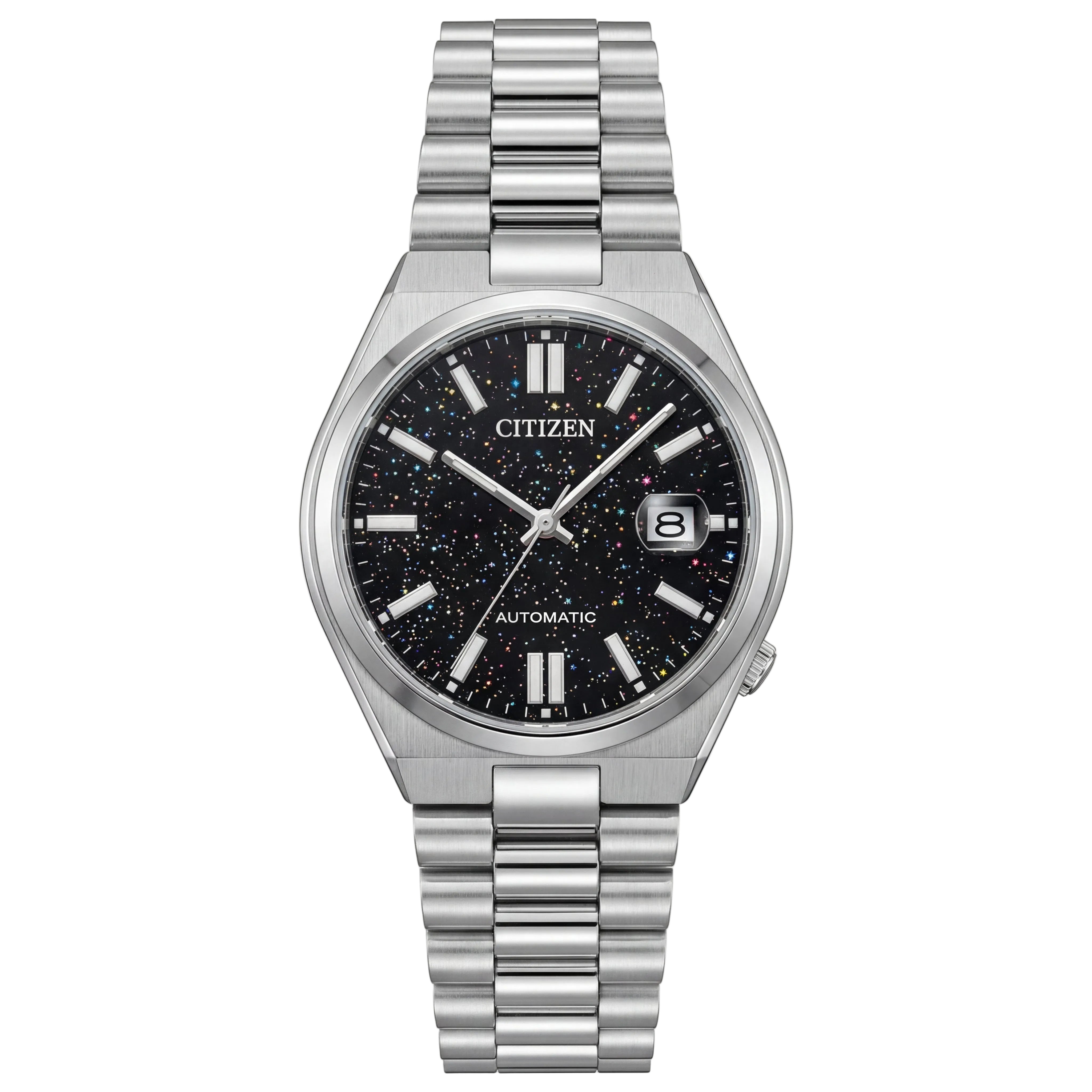 Stellar Night Galaxy Silver Watch