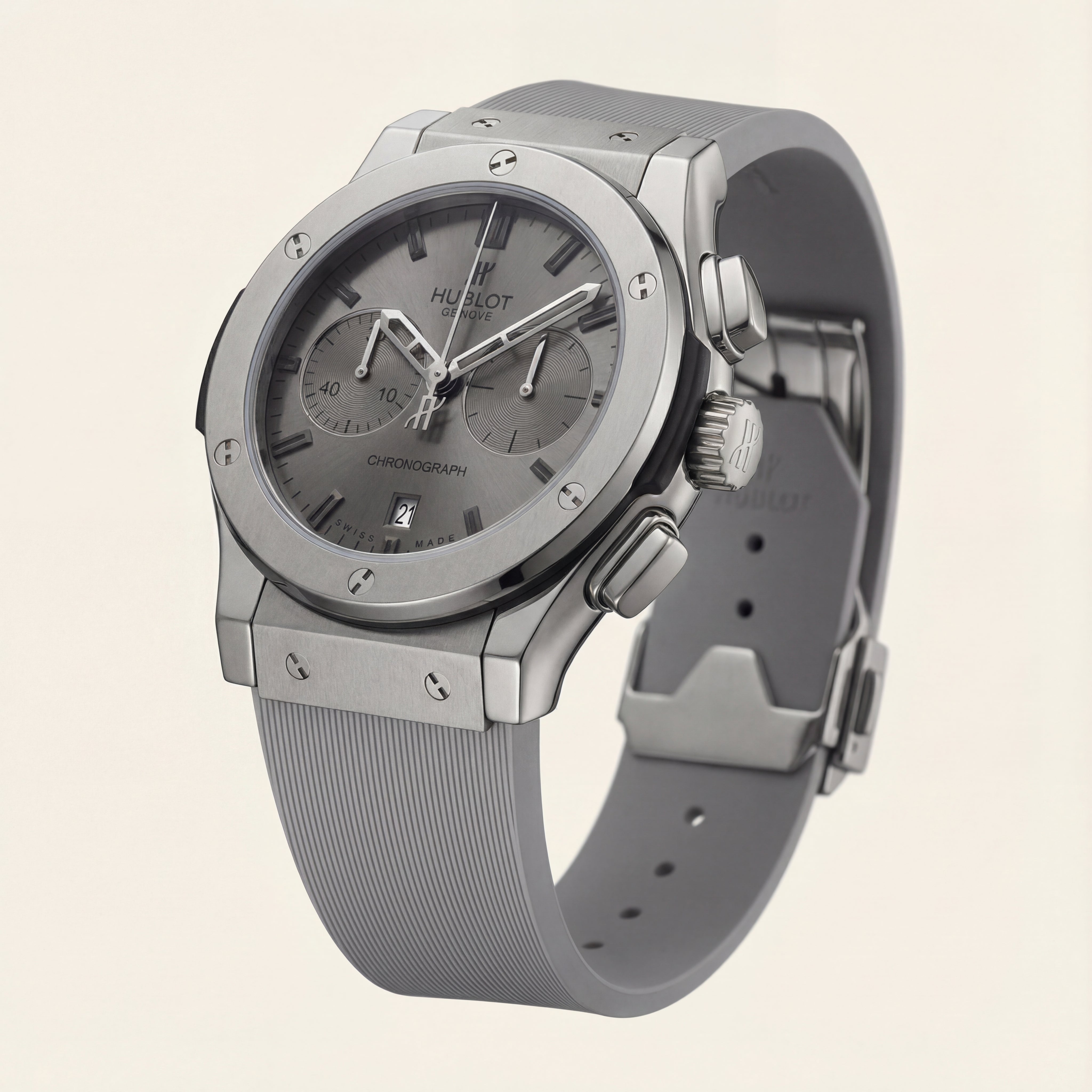 Silver Grey Chronograph Watch – Premium Sport Edition
