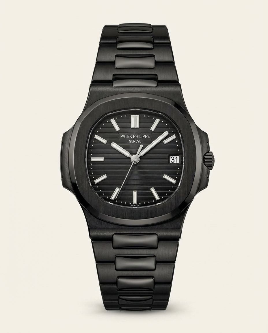 Nautiq Black Automatic Steel Luxury Watch