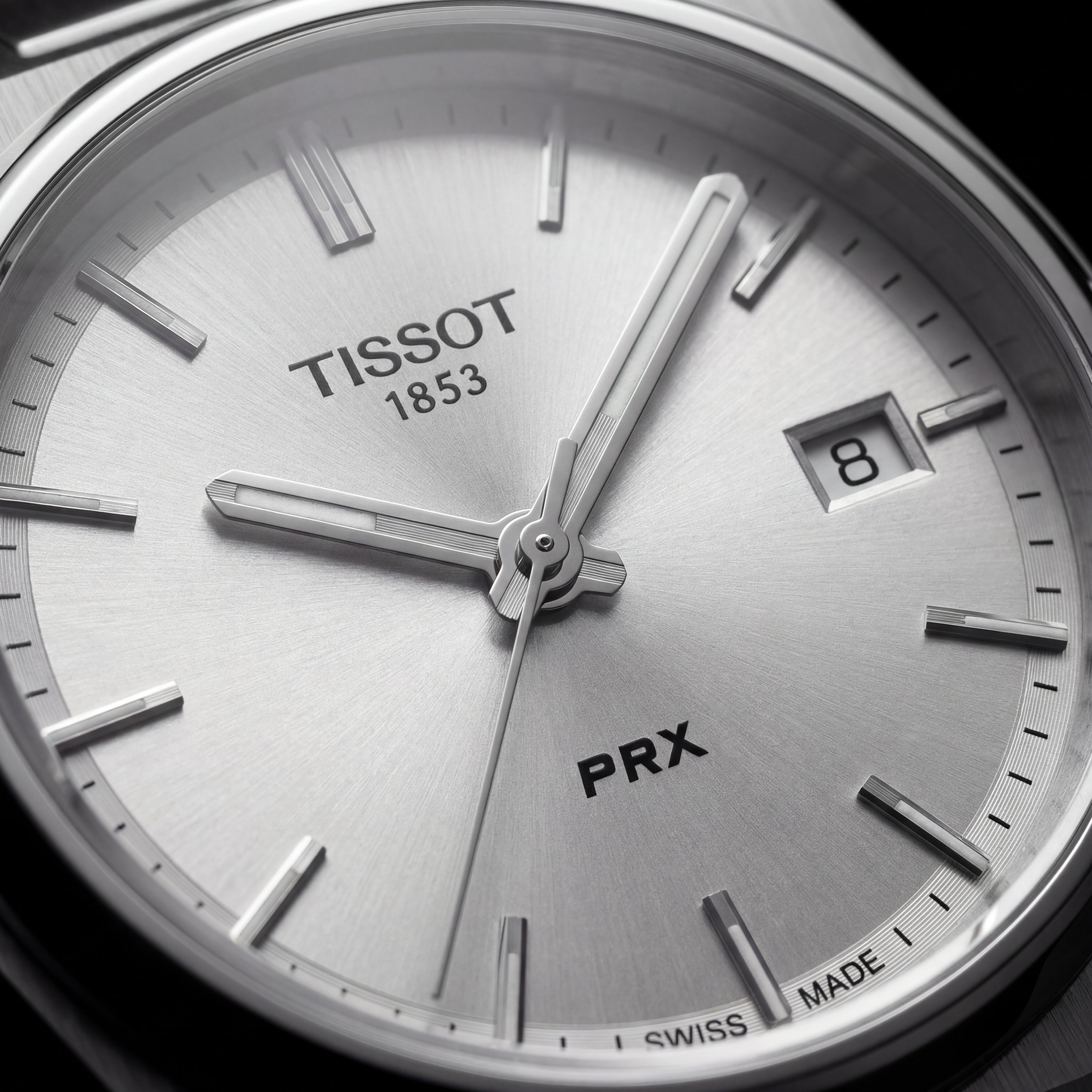 Stainless Steel Integrated Bracelet Silver Dial Date Watch – Women