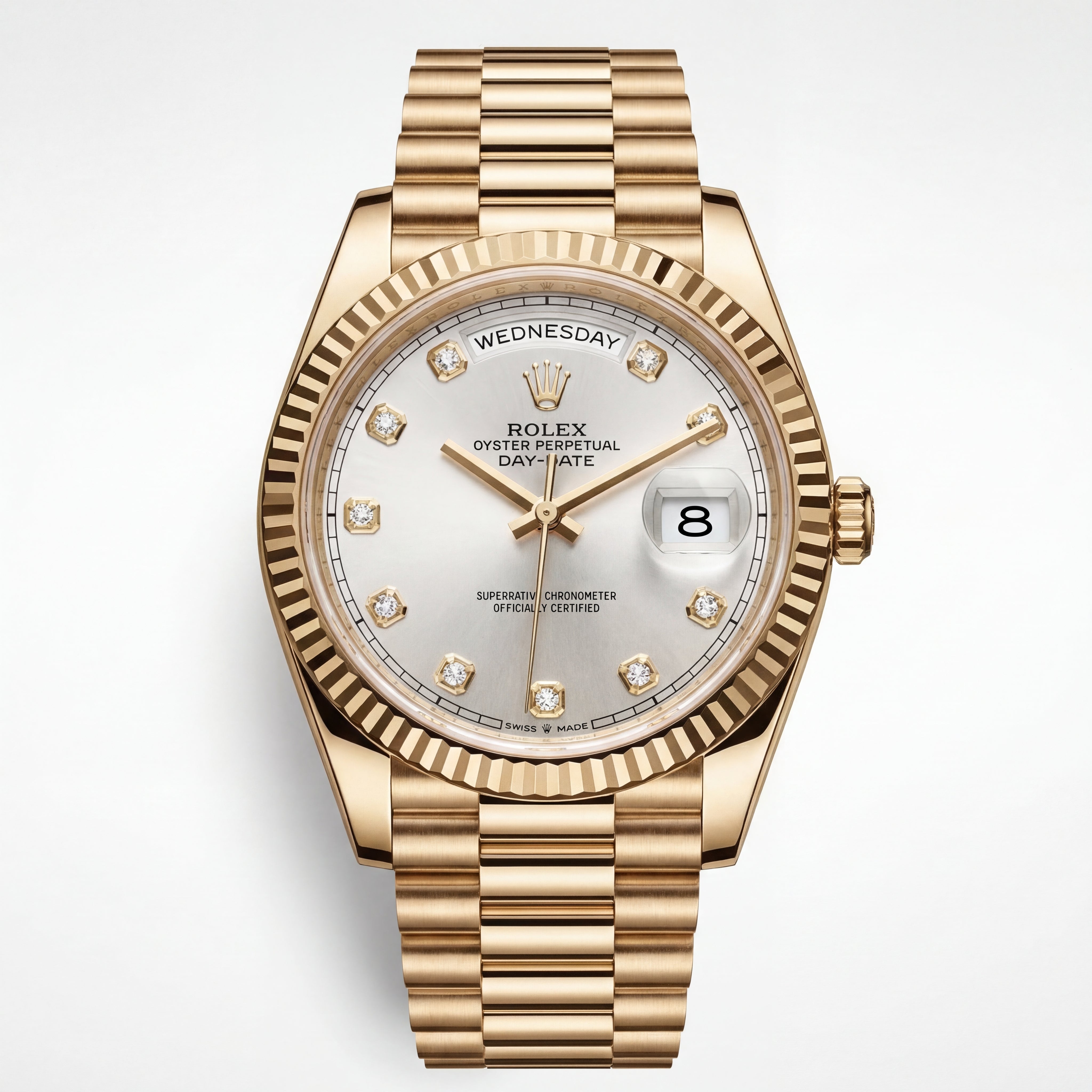 Centrix Gold Diamond Day-Date Automatic Watch