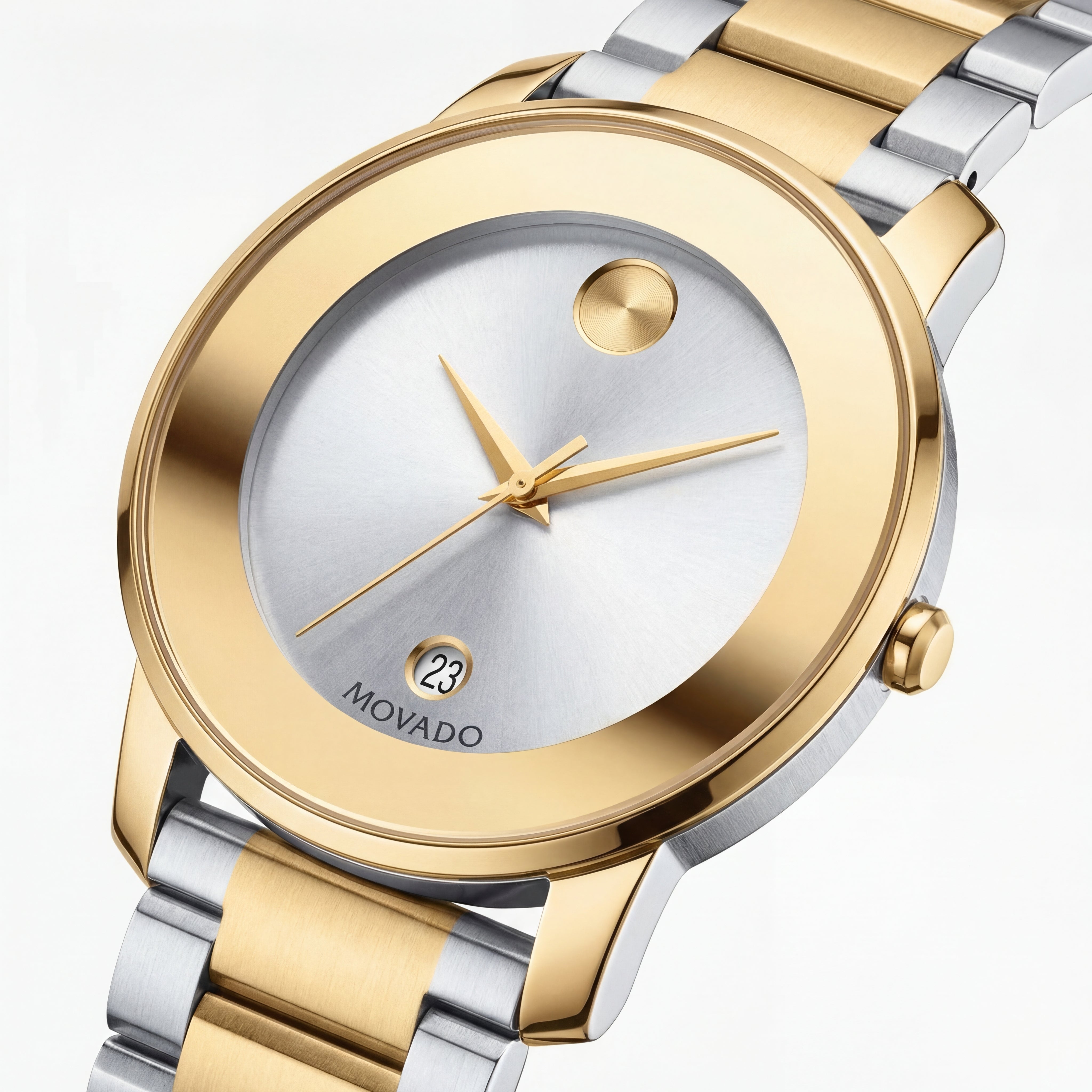 Elite Gold Silver Minimalist Men’s Watch