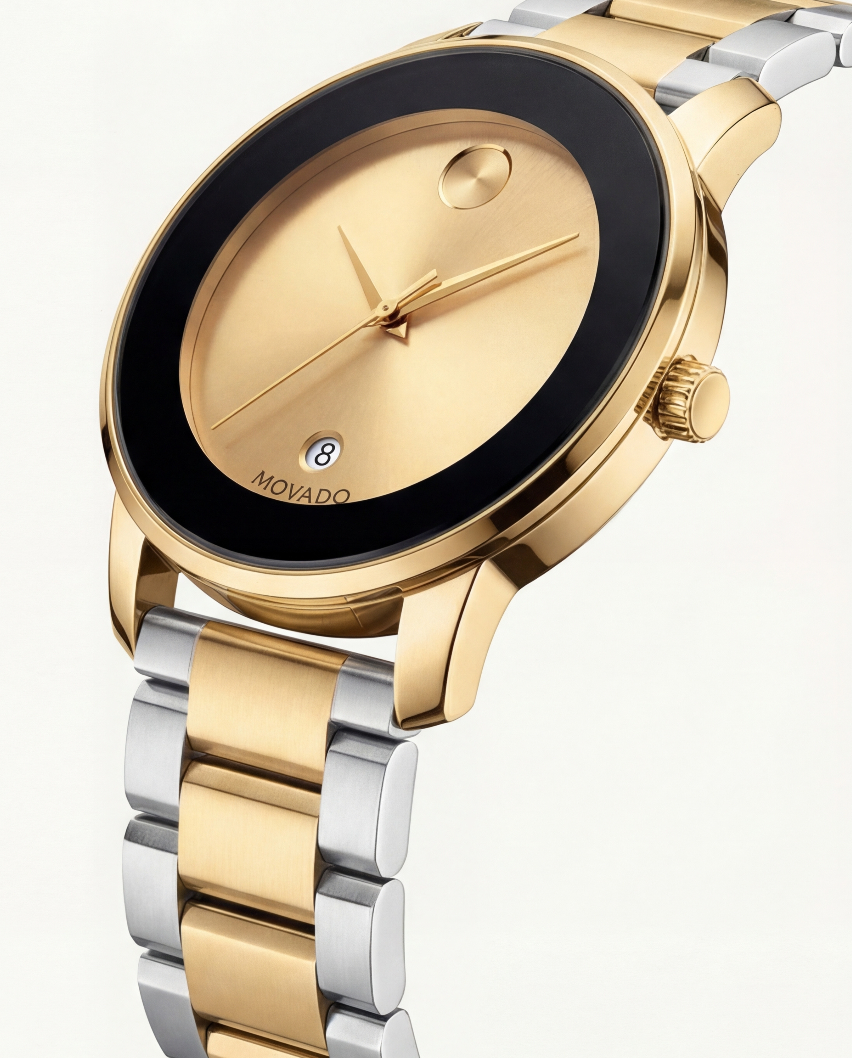 Luxury Gold Dial Two-Tone Stainless Steel Men’s Watch