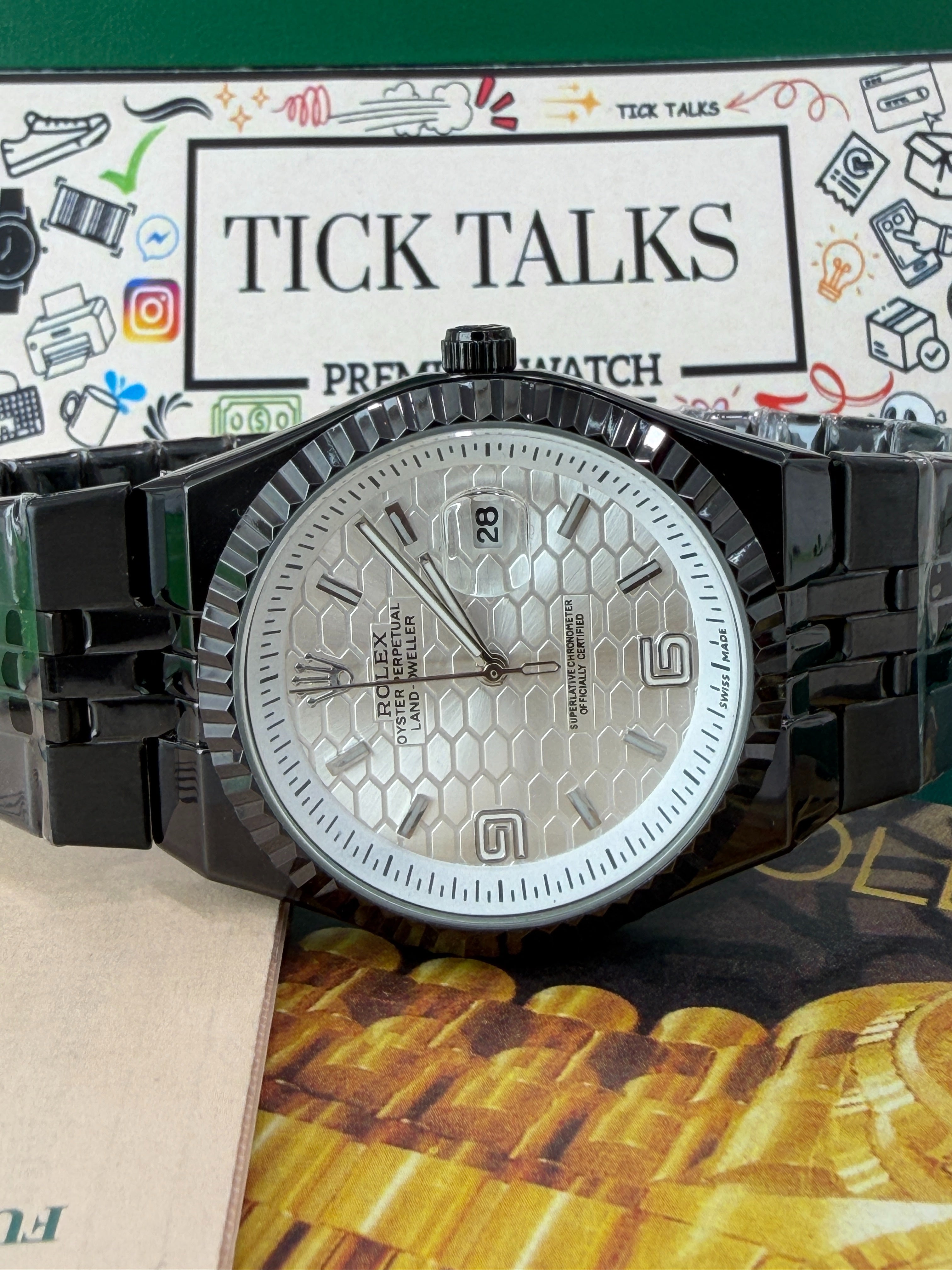 Premium Black Steel Luxury Watch – Men