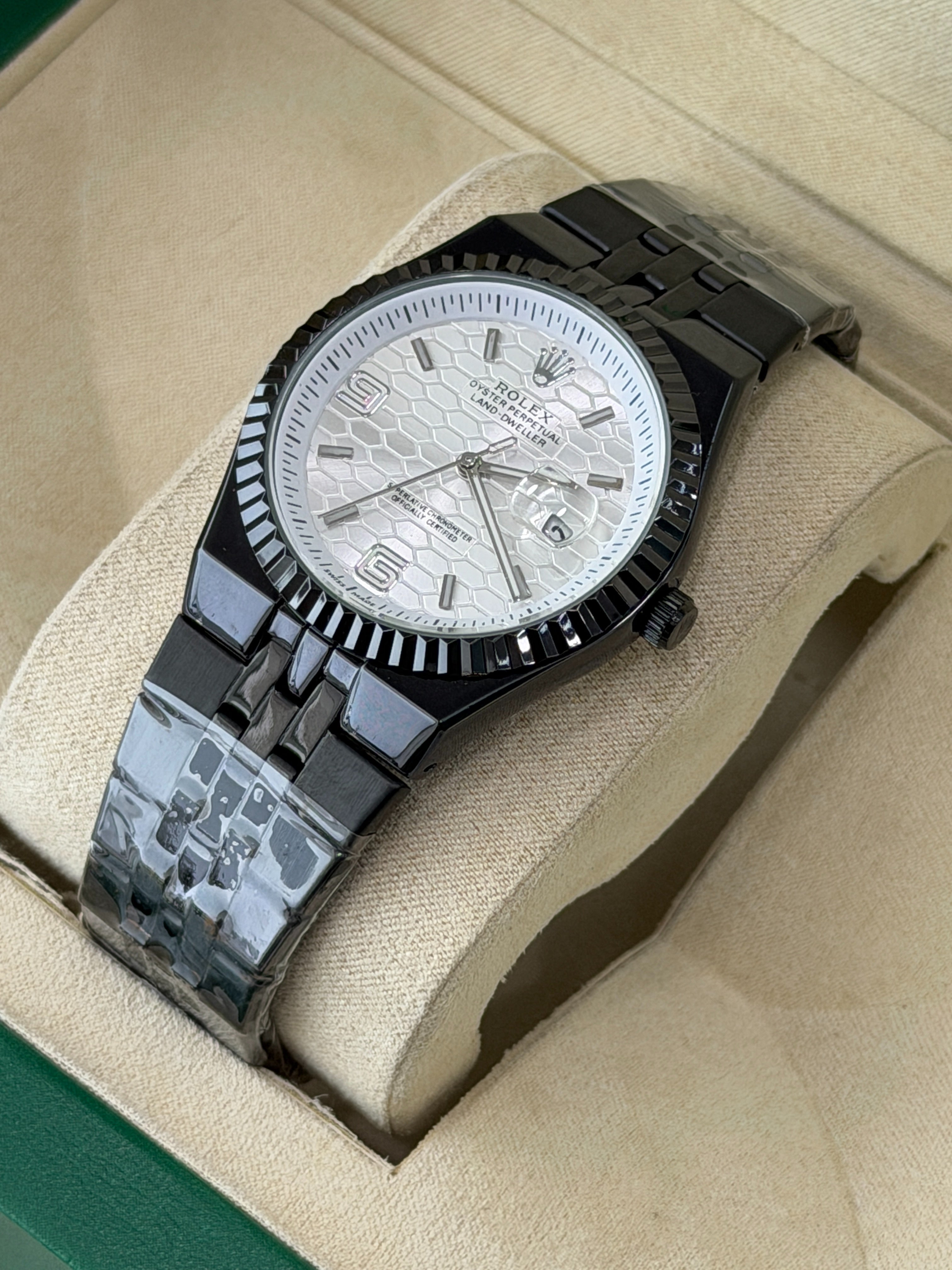 Premium Black Steel Luxury Watch – Men