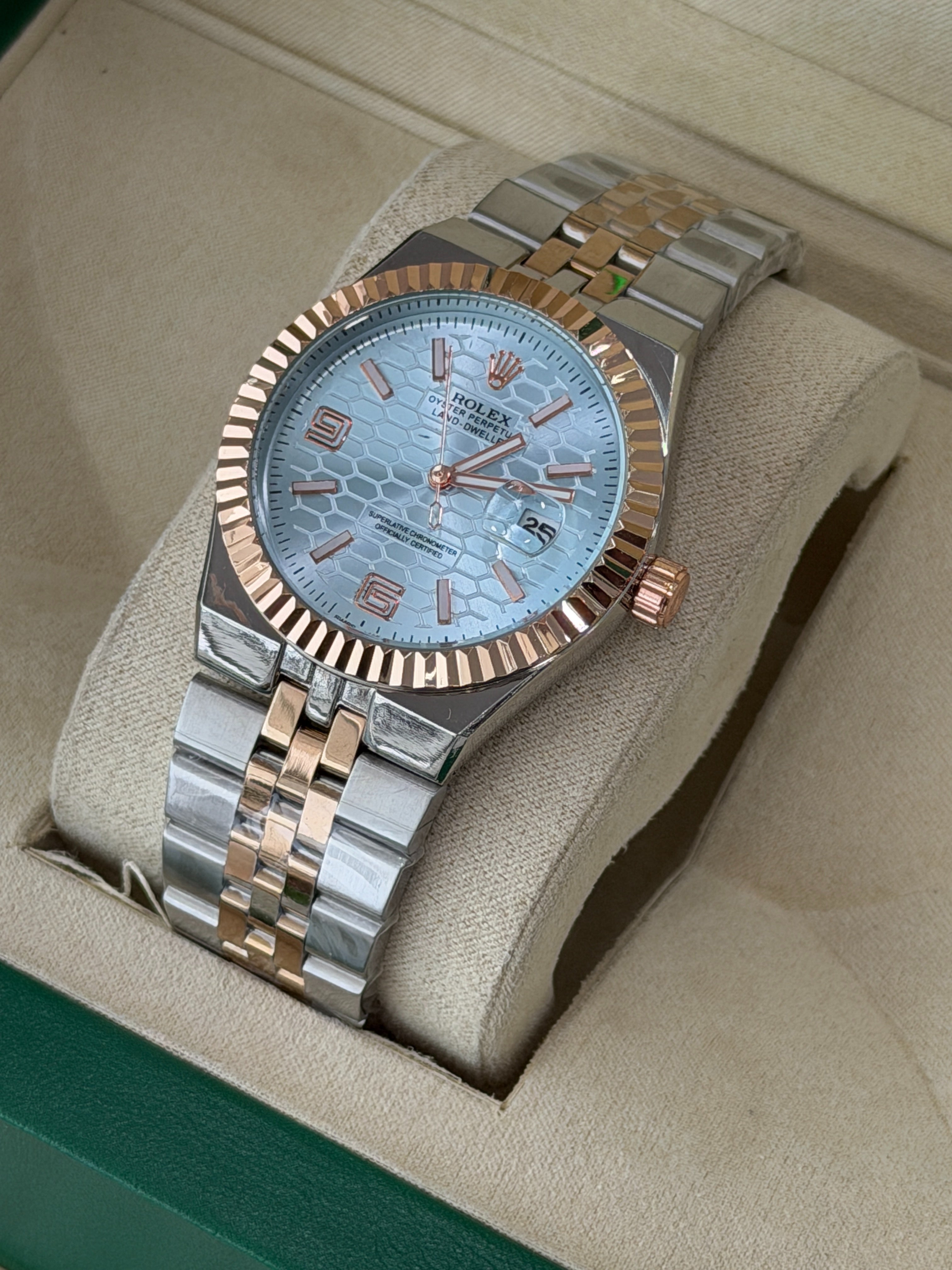Premium Ice Blue Dial Luxury Watch – Men