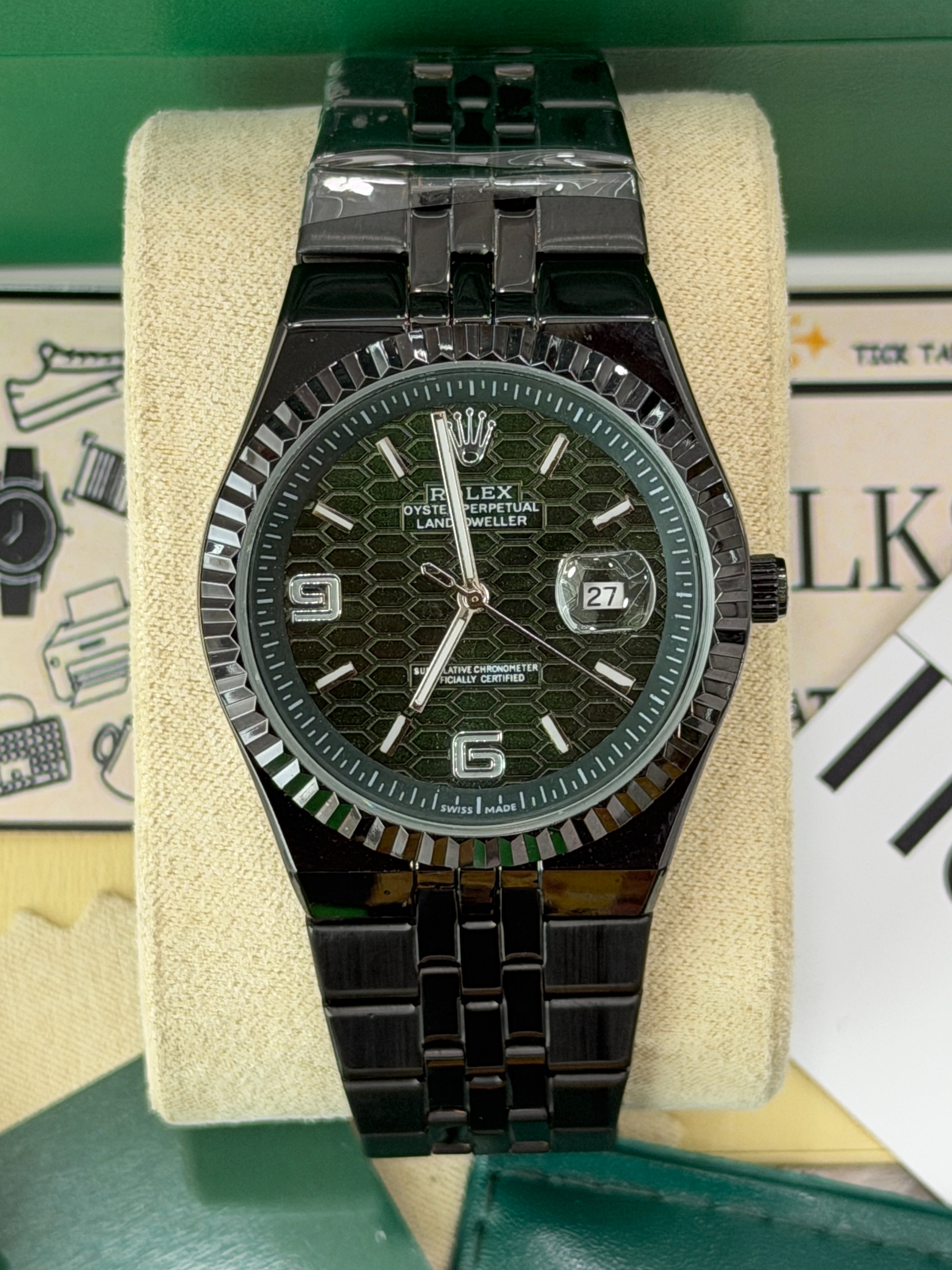 Premium Black Dial Luxury Watch – Men