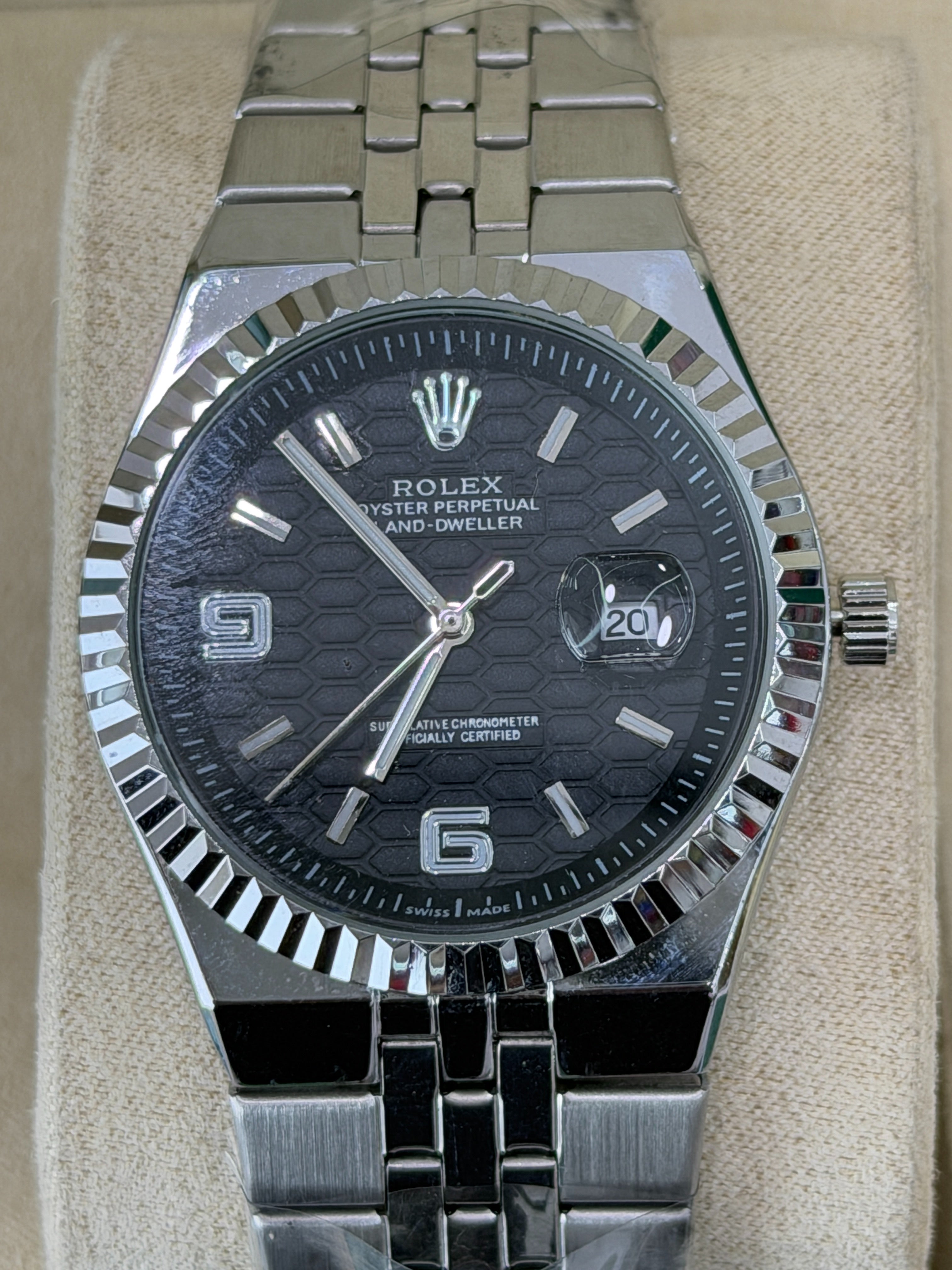 Premium Black Dial Luxury Watch – Men