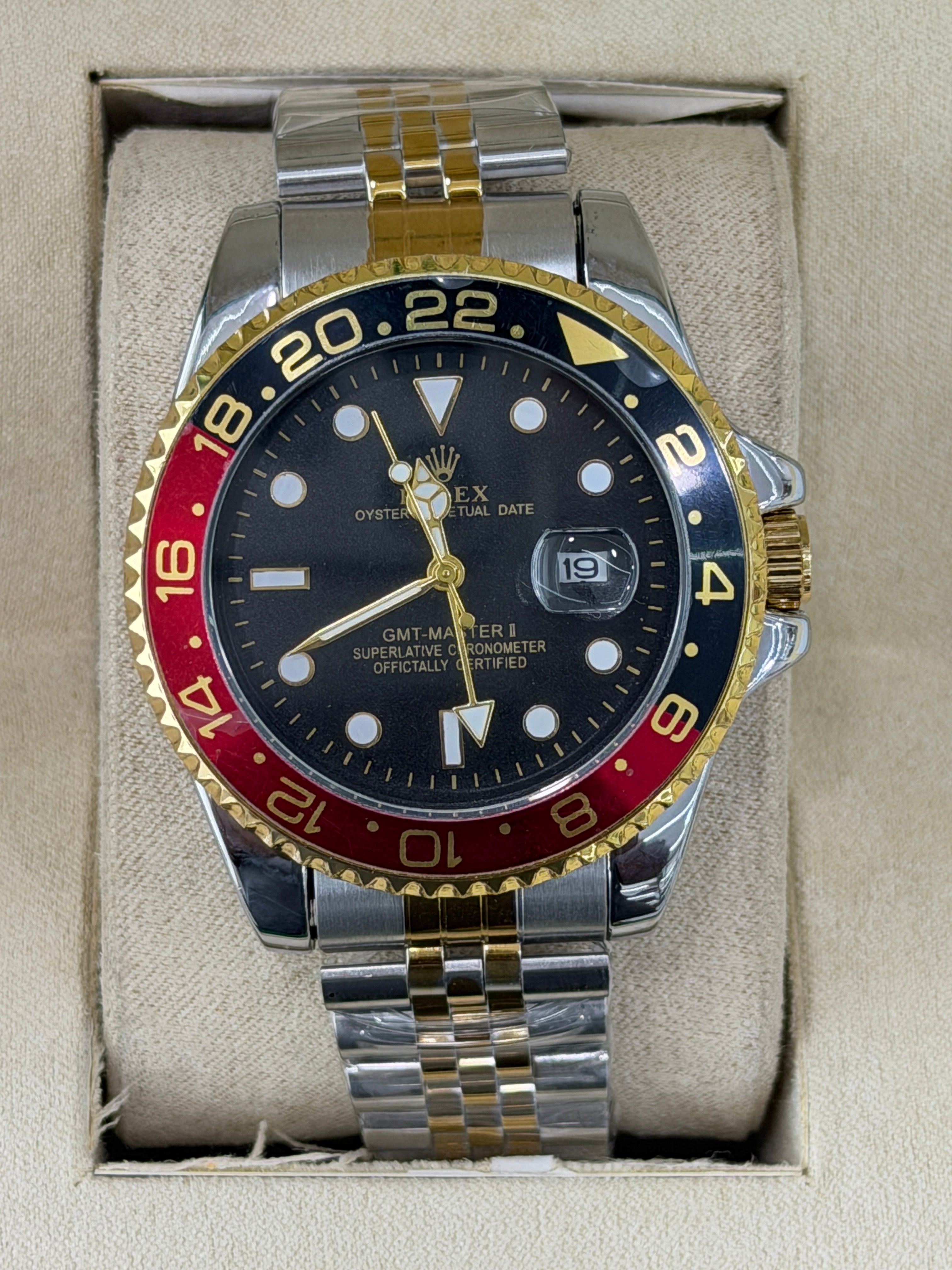 Premium Two-Tone GMT Style Watch – Men