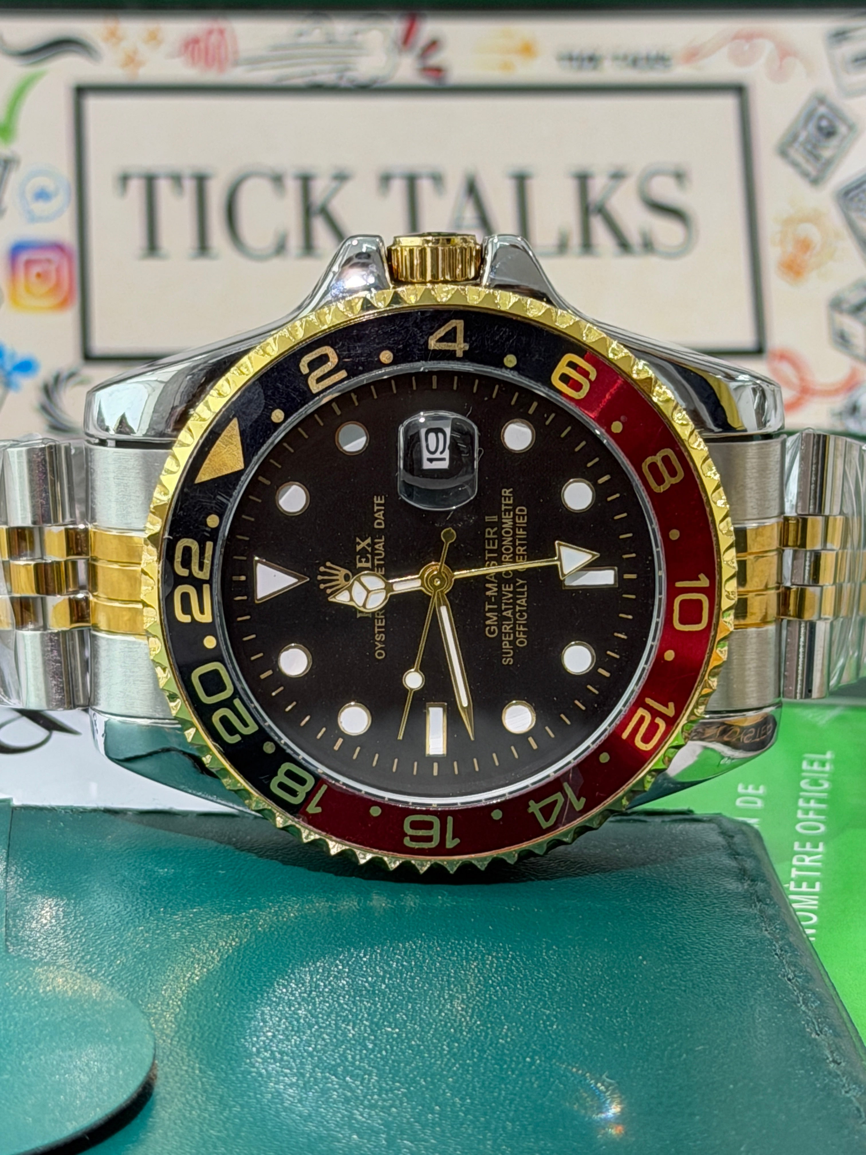 Premium Two-Tone GMT Style Watch – Men