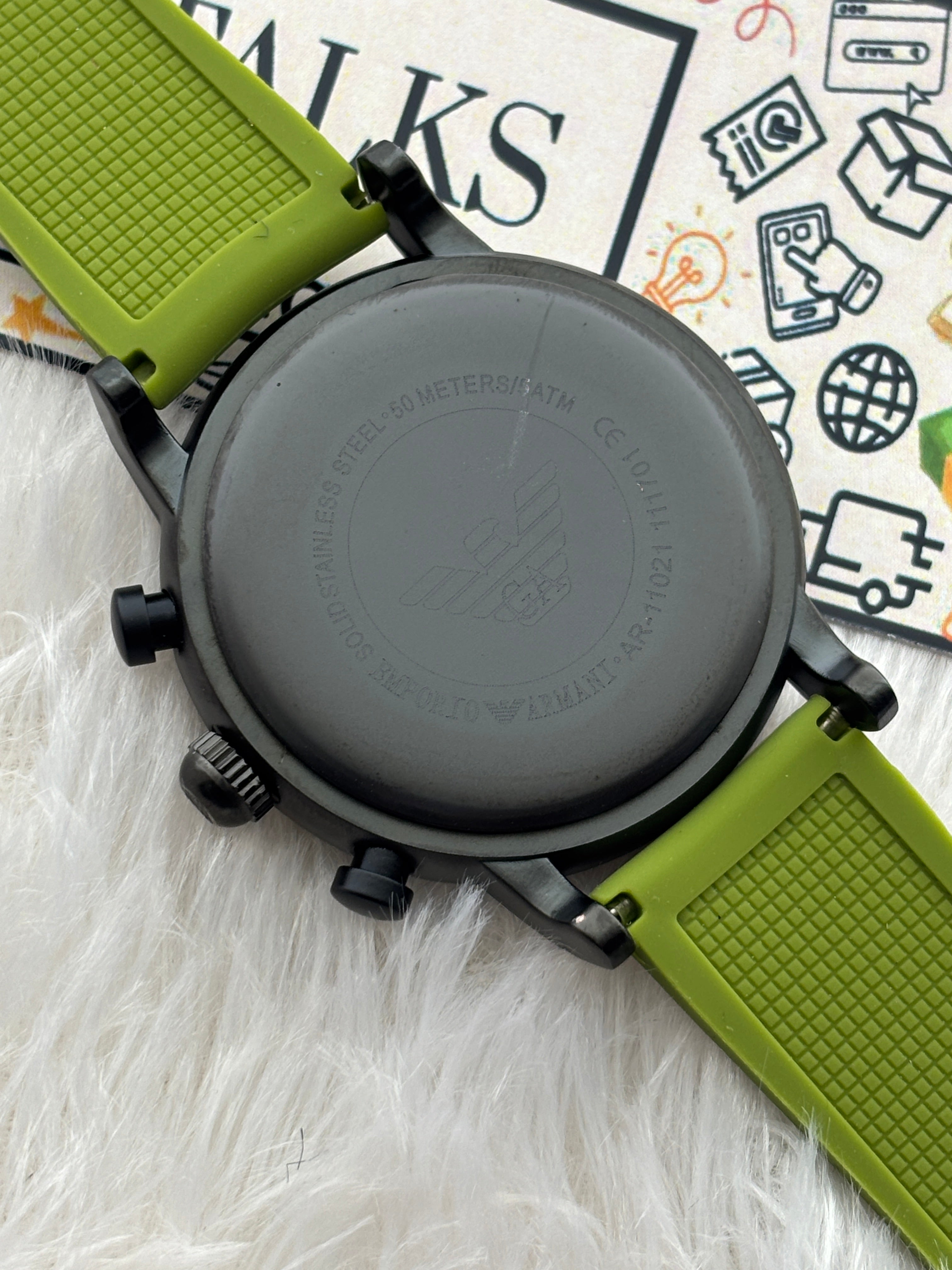 Premium Green Chronograph Style Watch – Men