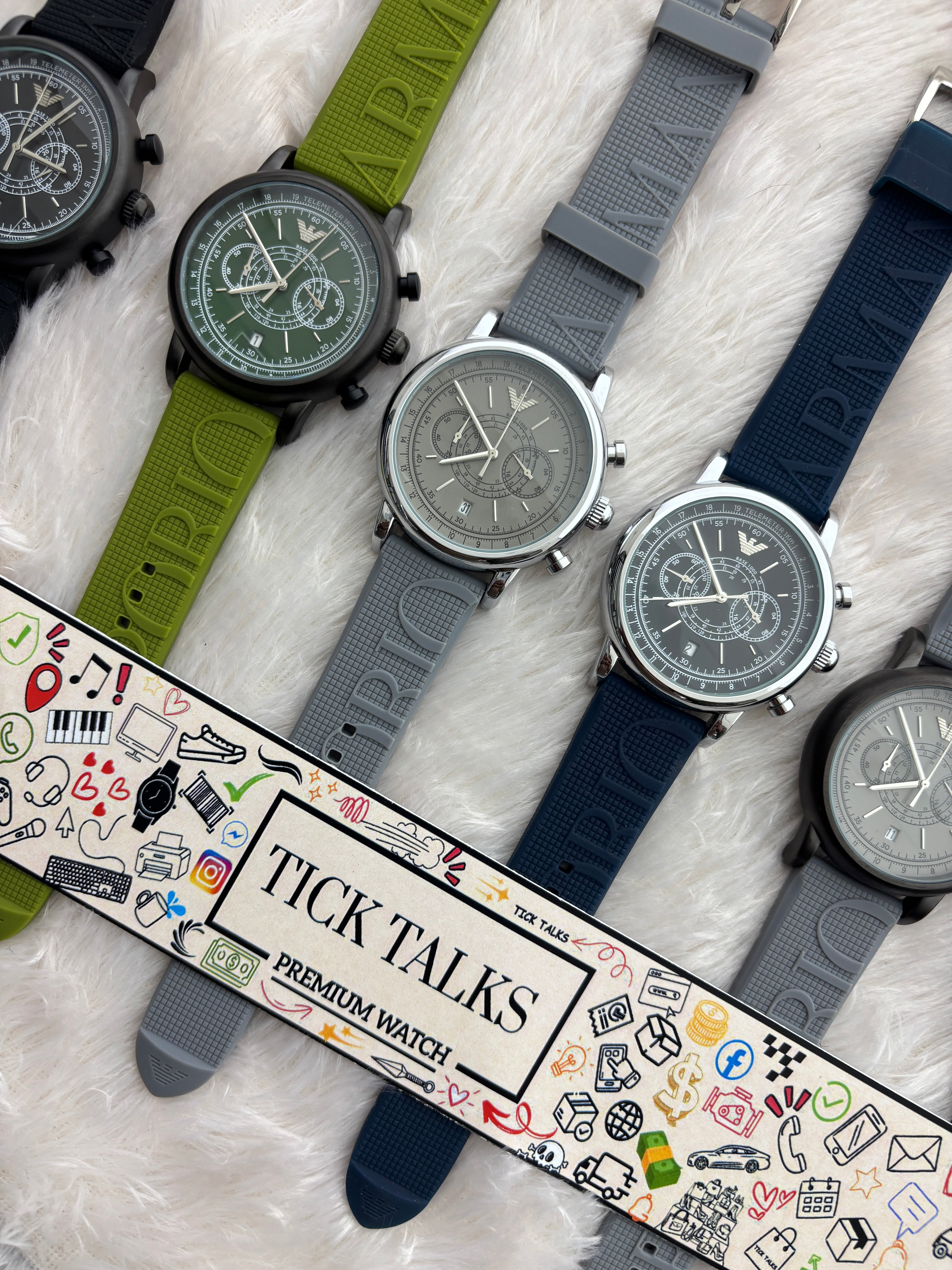Premium Grey Chronograph Style Watch – Men