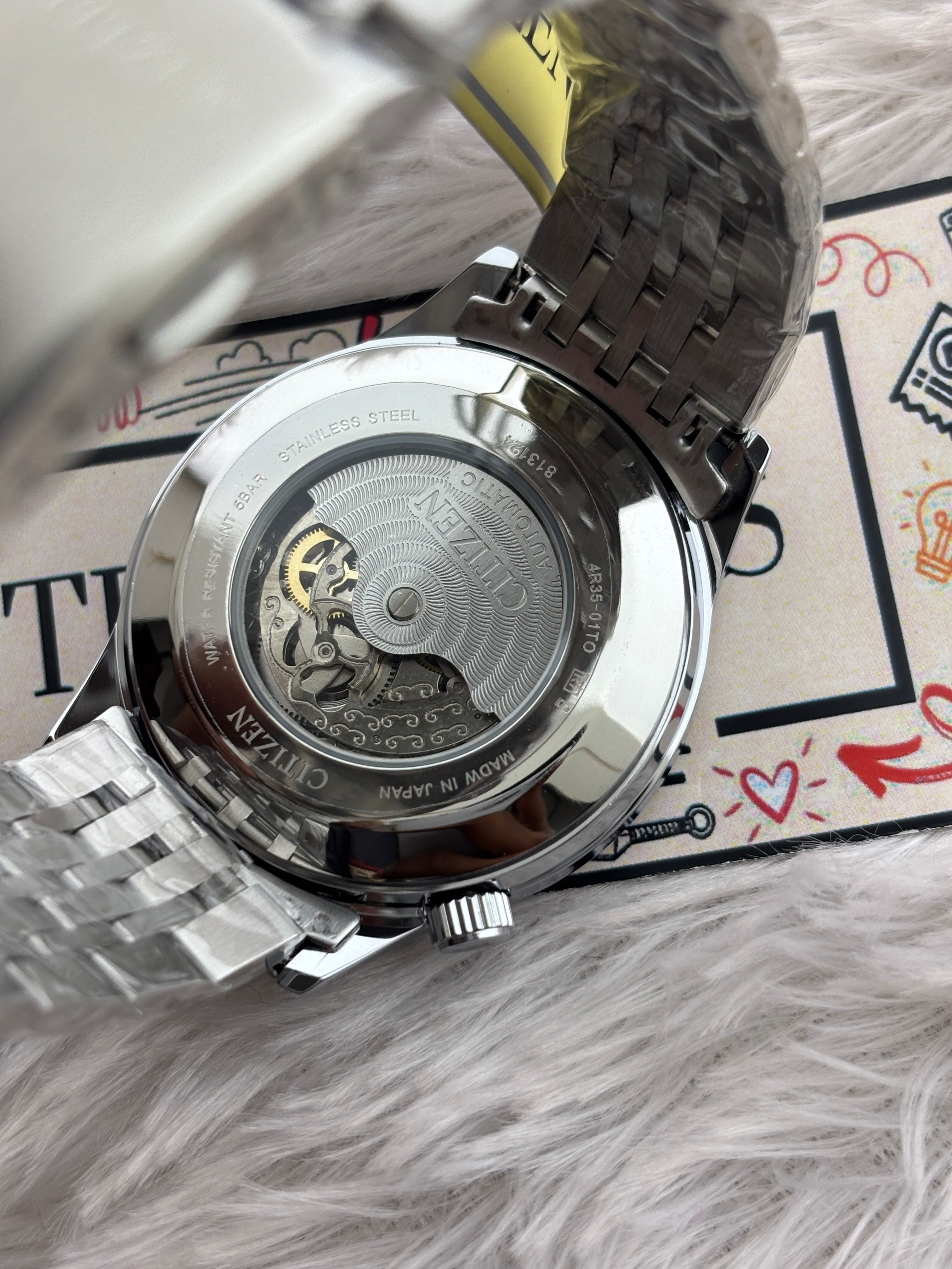Premium Automatic Open Heart Watch – Men