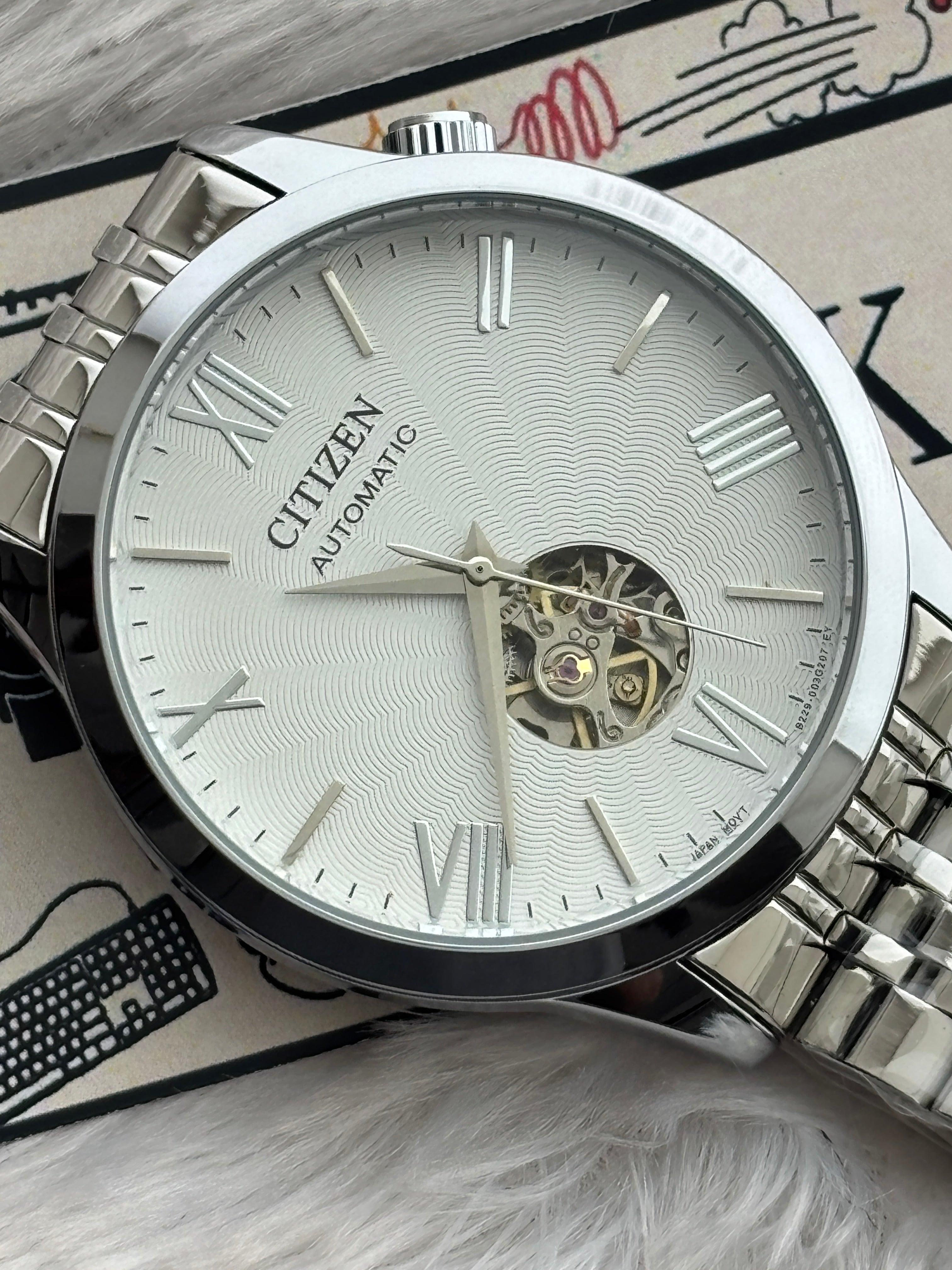 Premium Automatic Open Heart Watch – Men