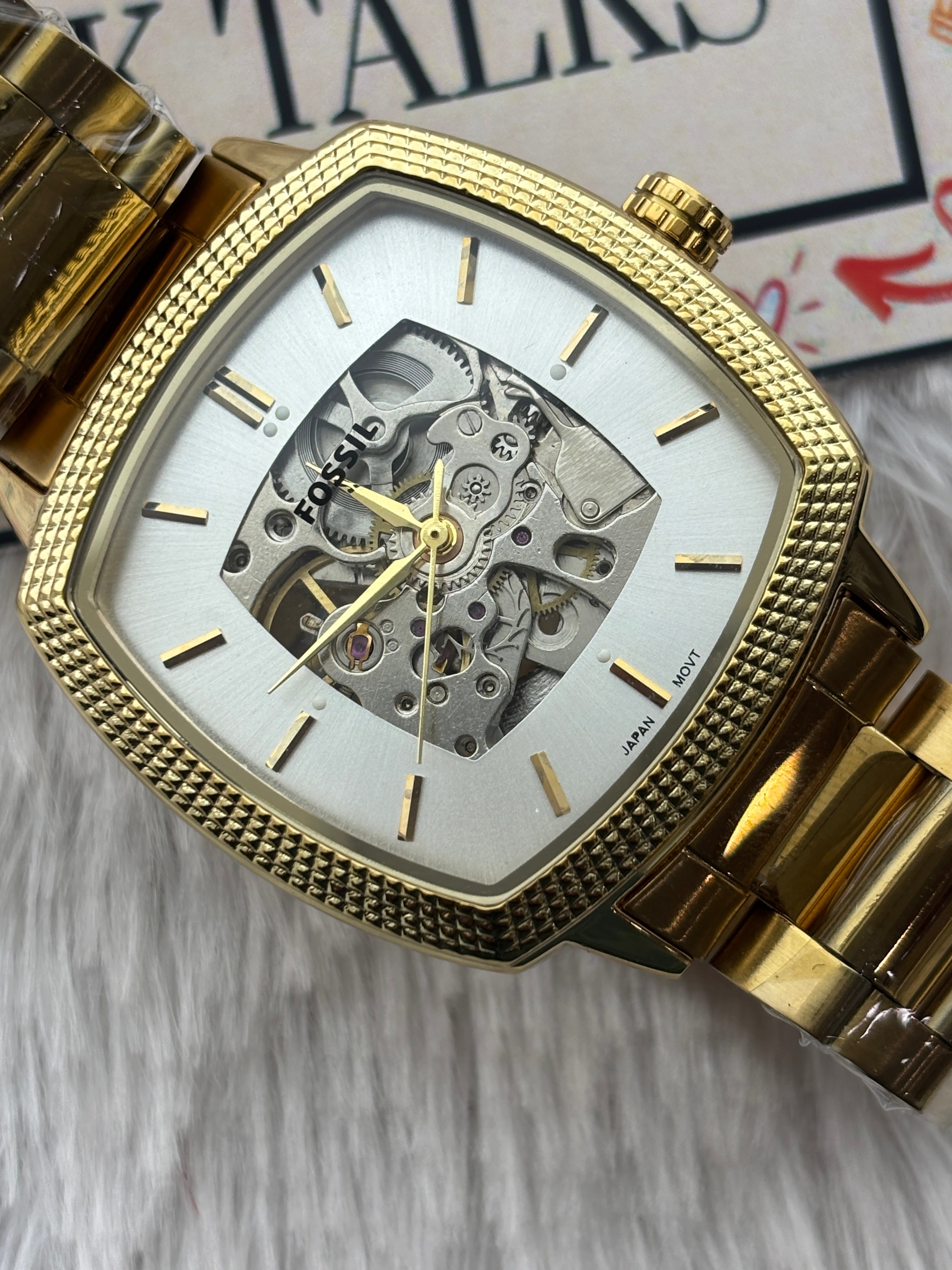 Premium Gold Automatic Skeleton Luxury Watch – Men