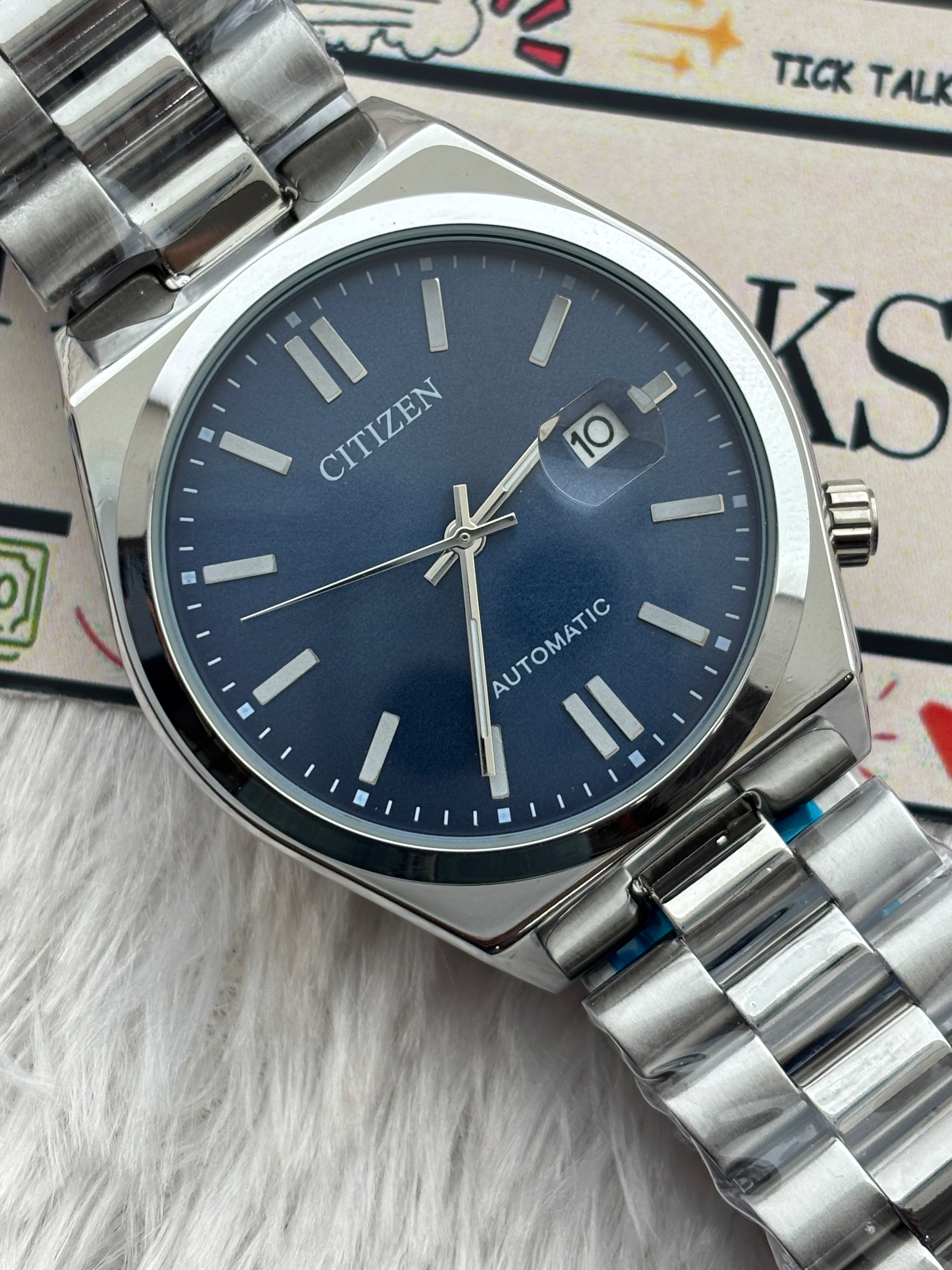 Premium Blue Automatic Luxury Watch – Men