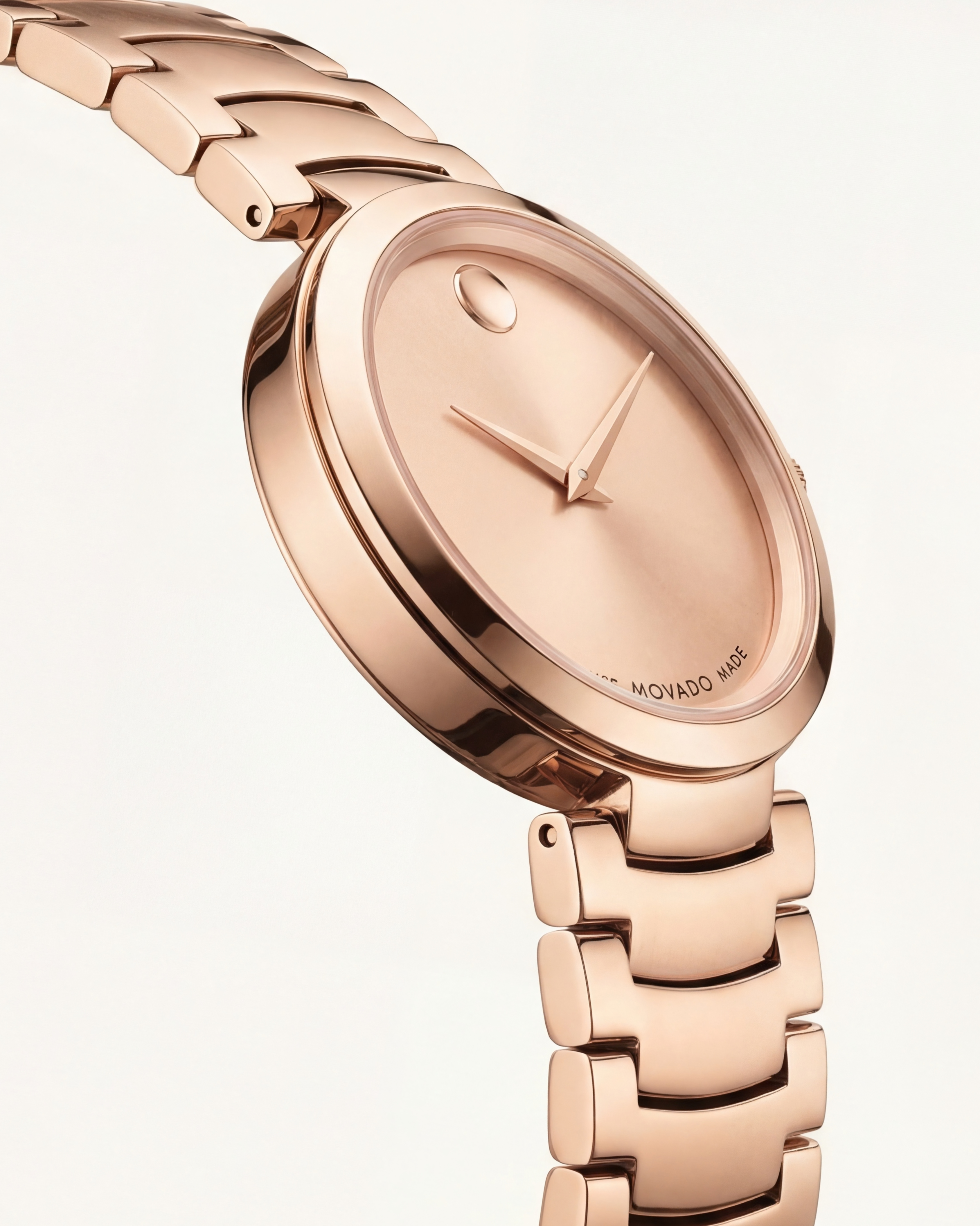 Rose Gold Minimalist Champagne Sunray Dial Luxury Bracelet Watch – Women