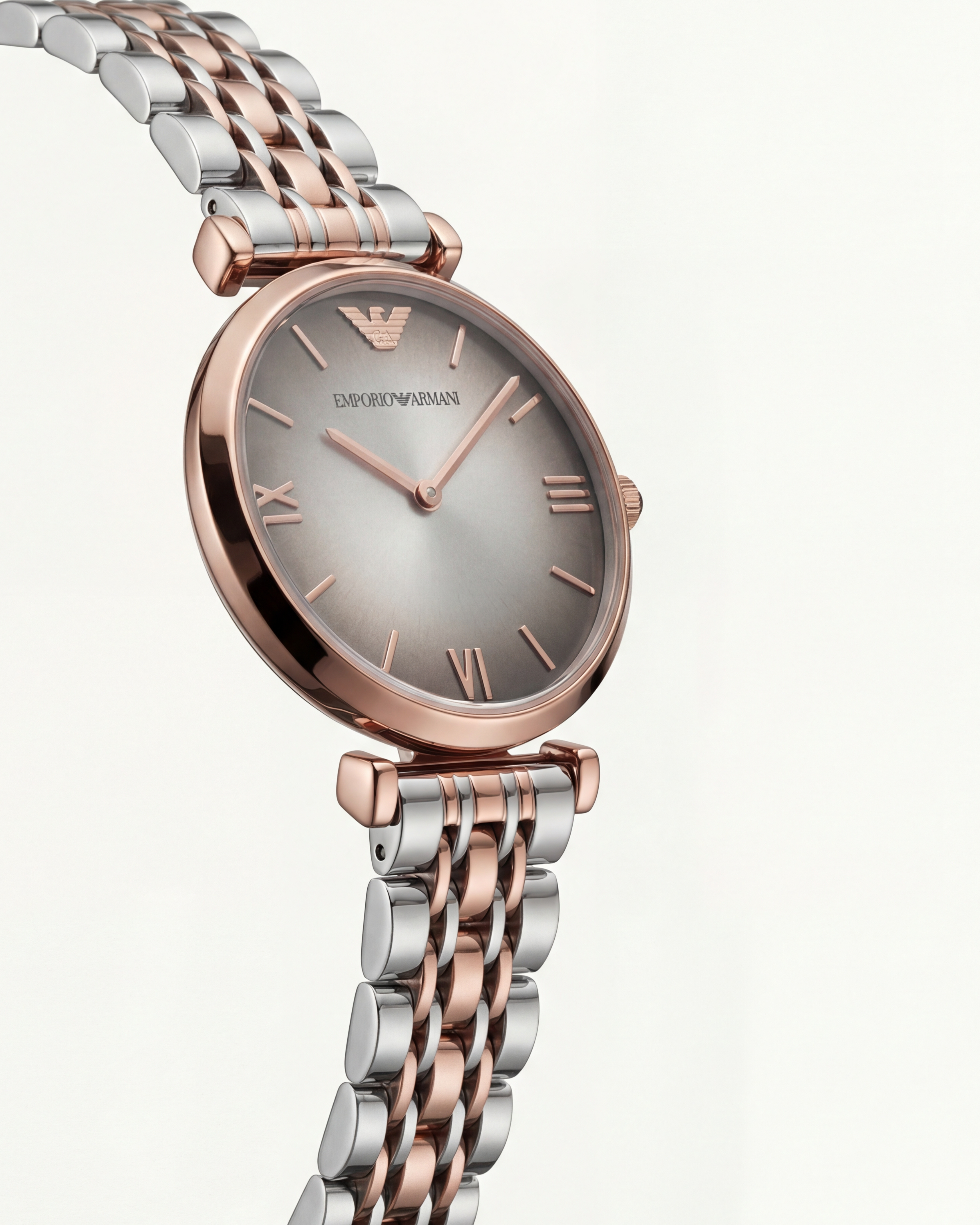 Steel Blush Minimal Watch – Two-Tone Signature Edition