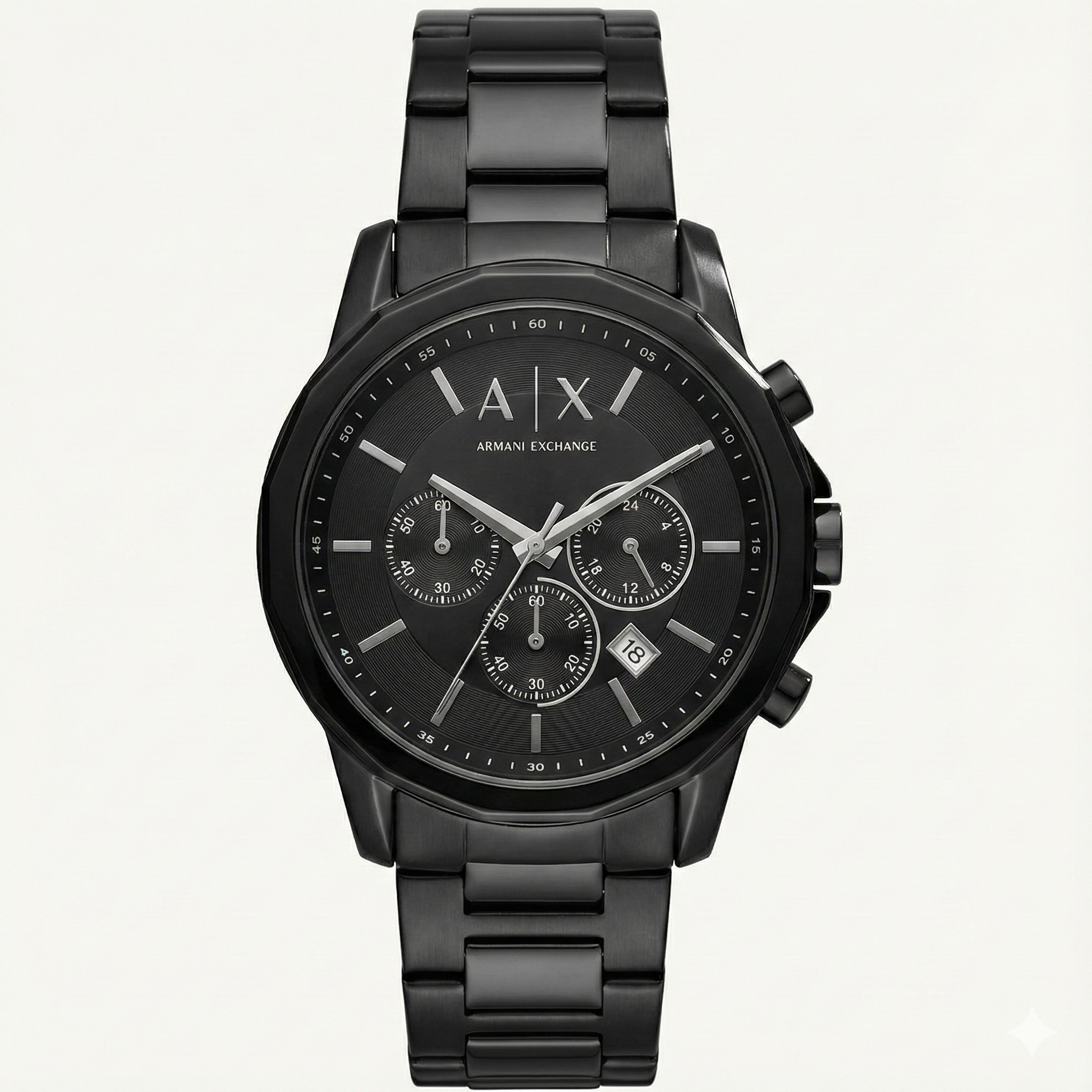 Centrix All-Black Chronograph Steel Watch