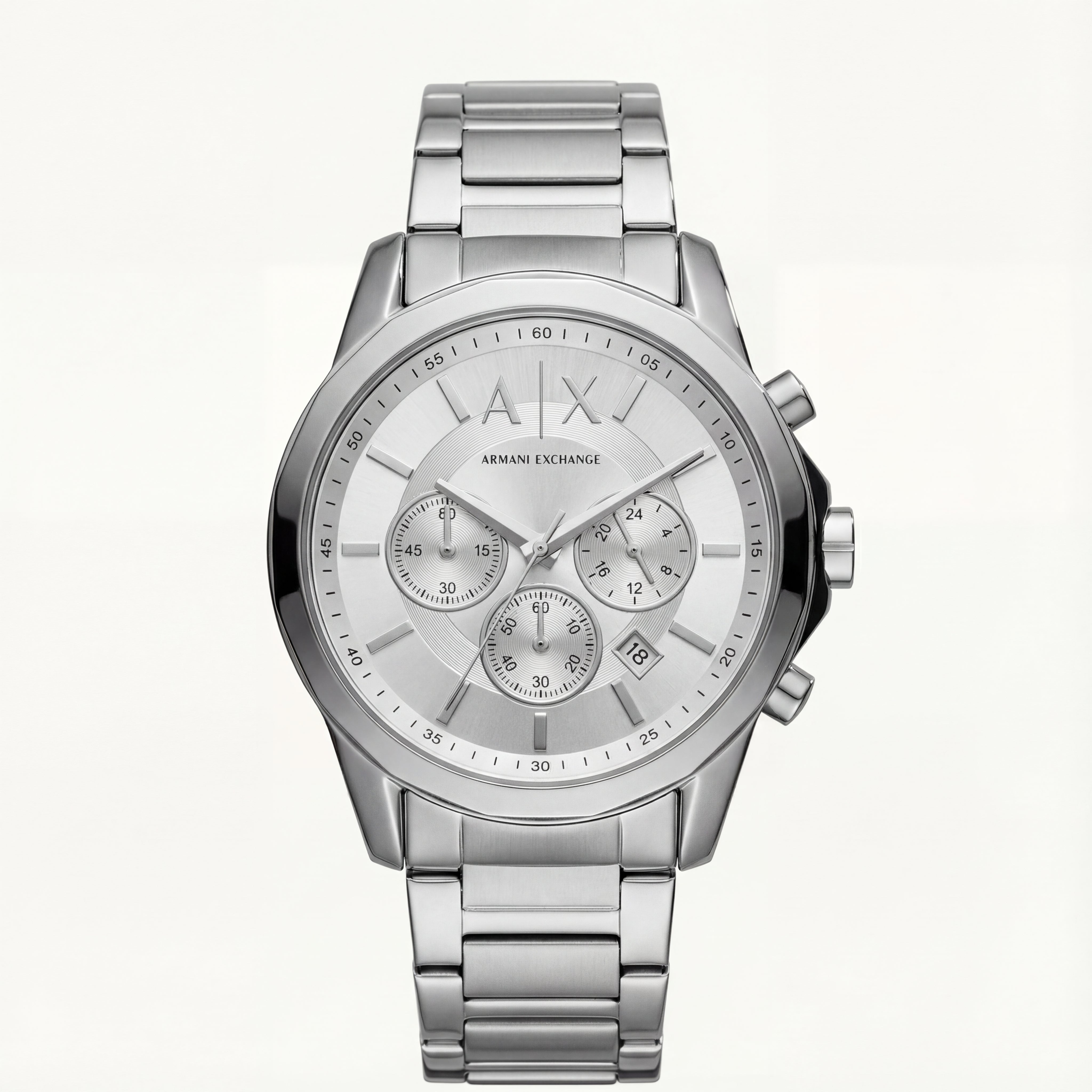 Centrix Classic Silver Chronograph Watch