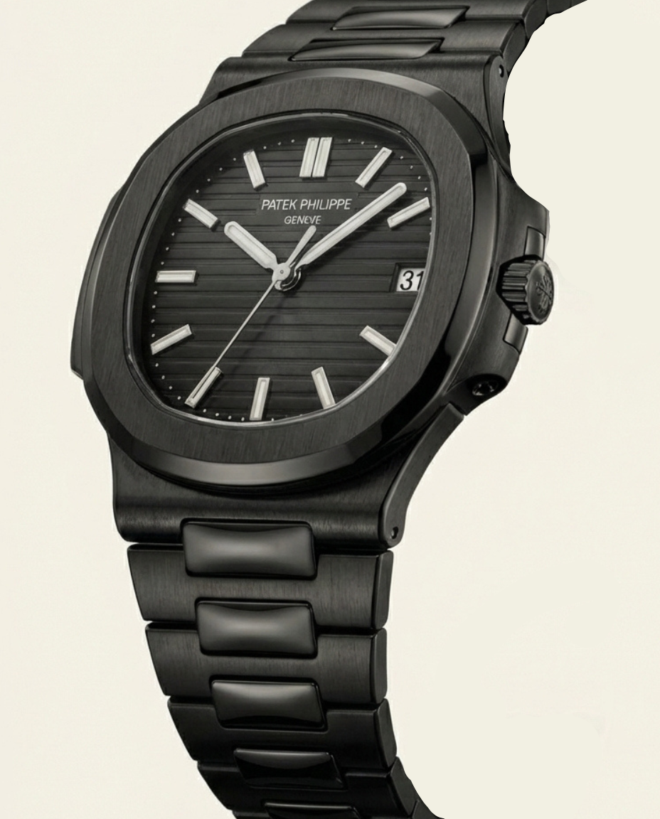 Nautiq Black Automatic Steel Luxury Watch